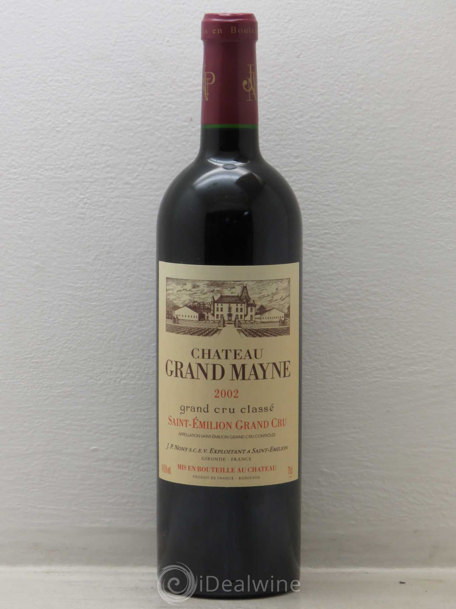 Château Grand Mayne Grand Cru Classé (sans prix de réserve) 2002 - Lot de 1 bouteille - 0