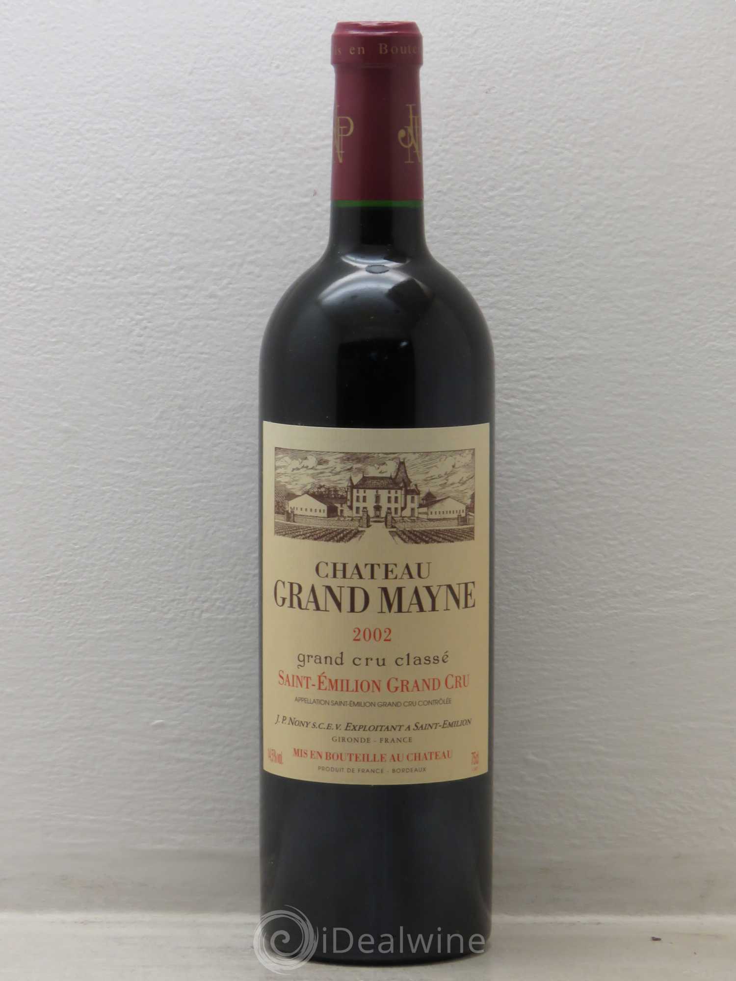 Château Grand Mayne Grand Cru Classé (sans prix de réserve) 2002 - Lot de 1 bouteille - 0