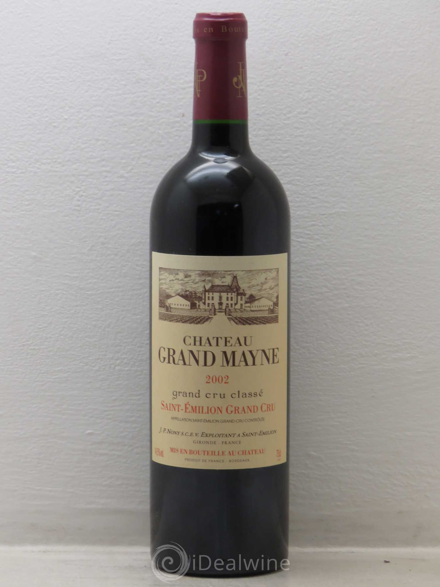 Château Grand Mayne Grand Cru Classé (sans prix de réserve) 2002 - Lot de 1 bouteille - 0