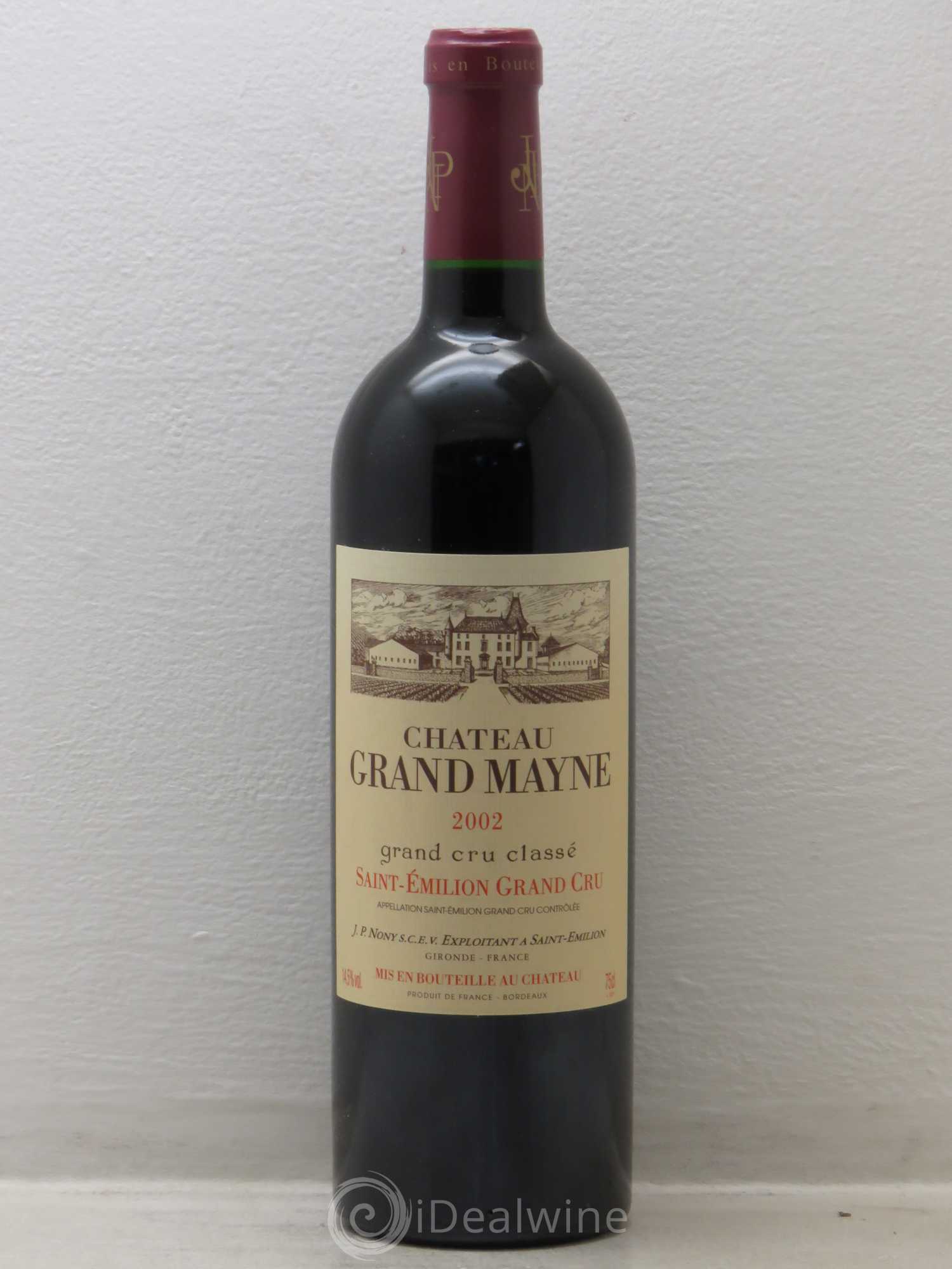 Château Grand Mayne Grand Cru Classé (sans prix de réserve) 2002 - Lot de 1 bouteille - 0
