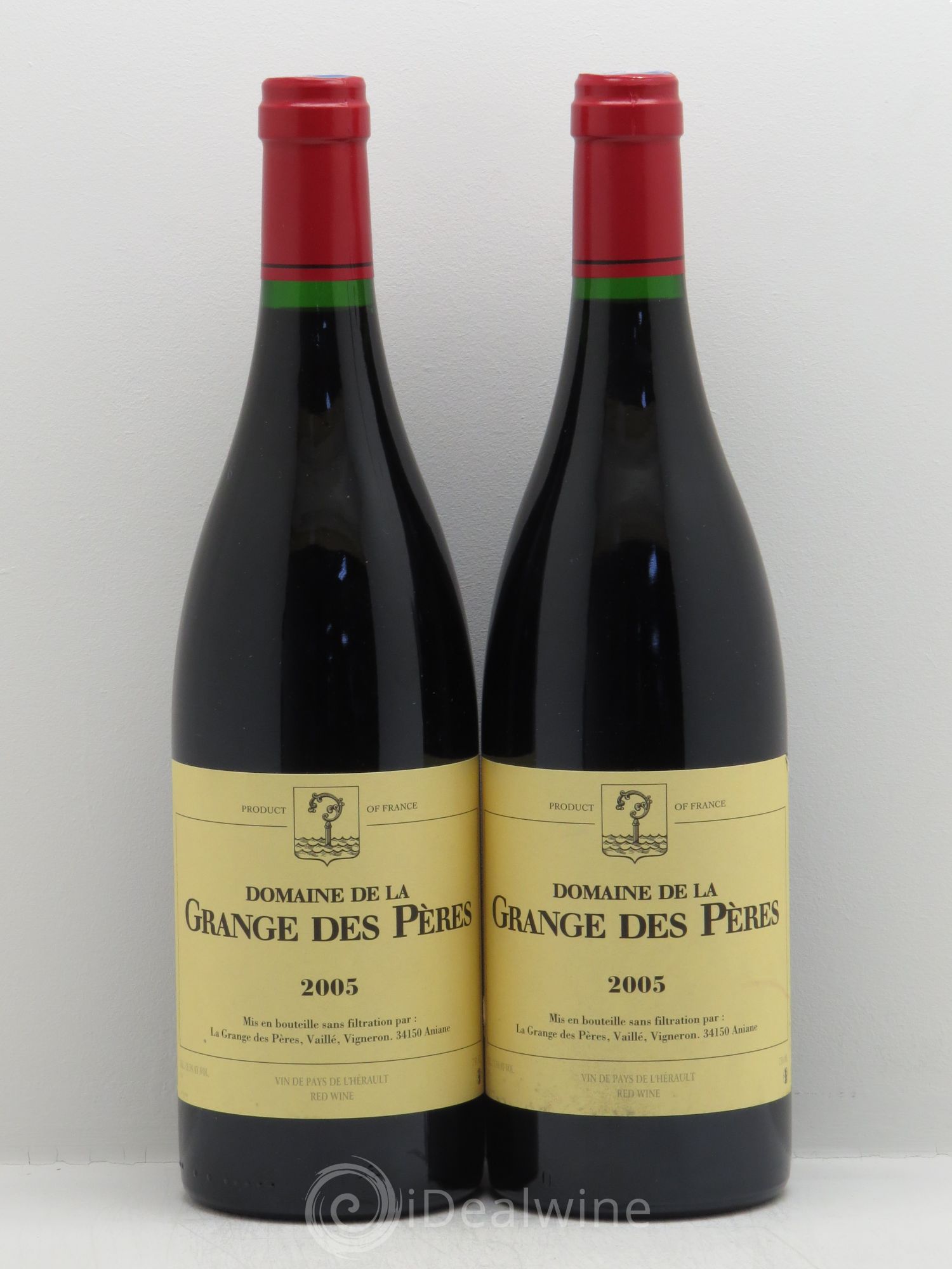 Pays d'Hérault Grange des Pères Laurent Vaillé 2005 - Lot de 2 bouteilles - 0