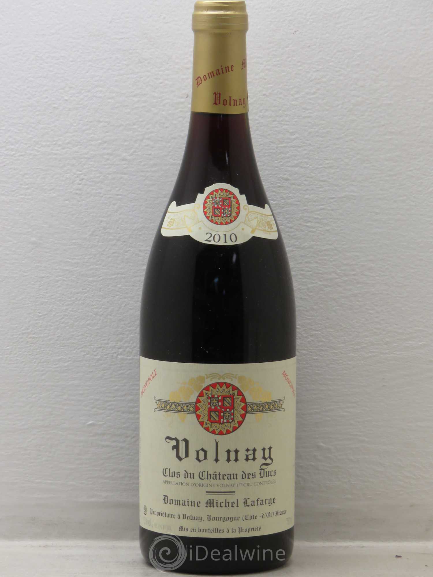 Volnay 1er Cru Clos des Ducs Lafarge (Domaine) 2010 - Lot de 1 bouteille - 0