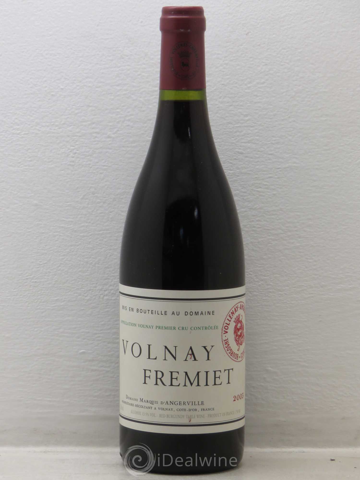 Volnay 1er Cru Frémiet Marquis d'Angerville (Domaine) 2003 - Lot de 1 bouteille - 0