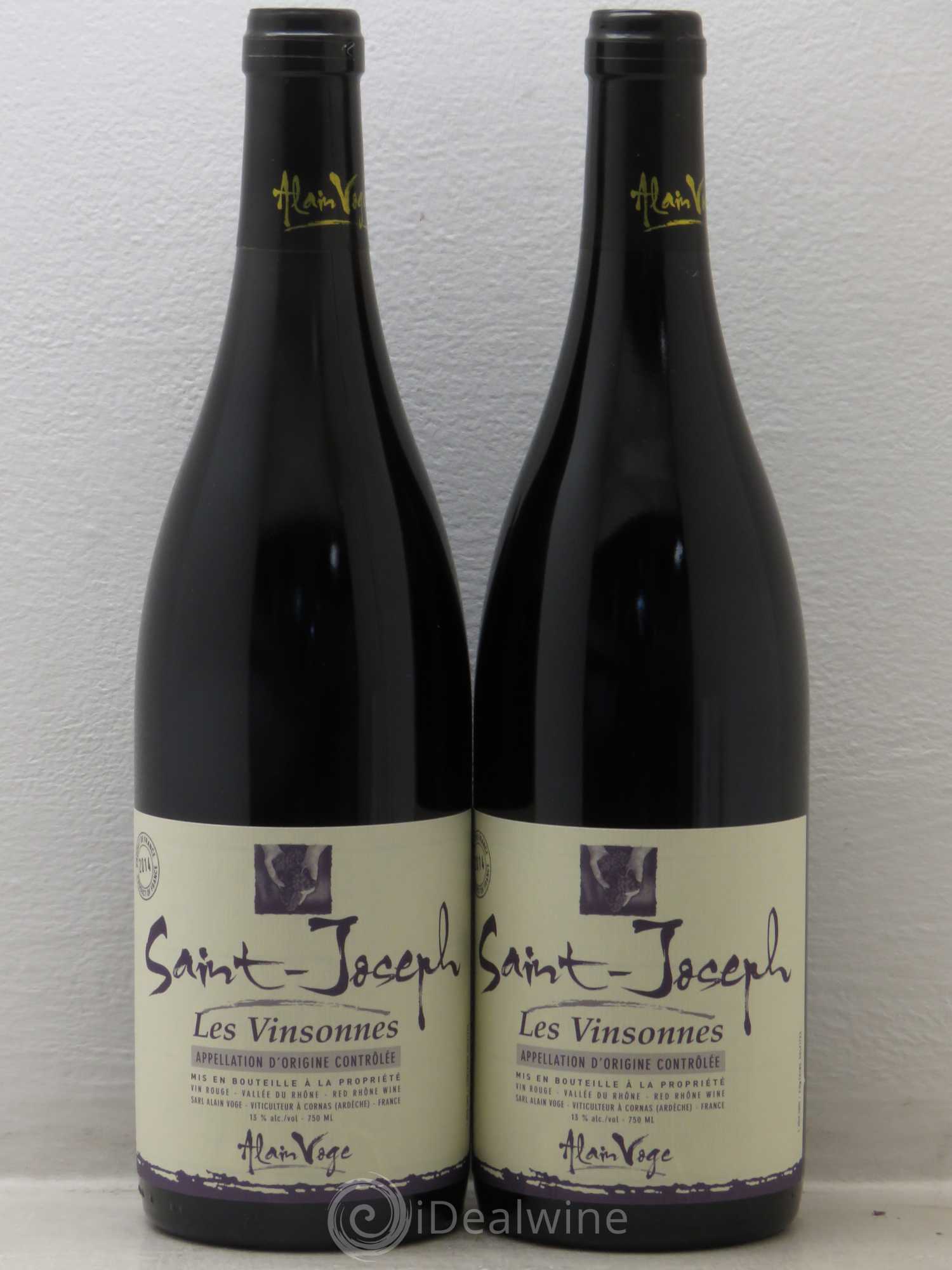 Saint-Joseph Les Vinsonnes Alain Voge (Domaine) 2014 - Lot de 2 bouteilles - 0
