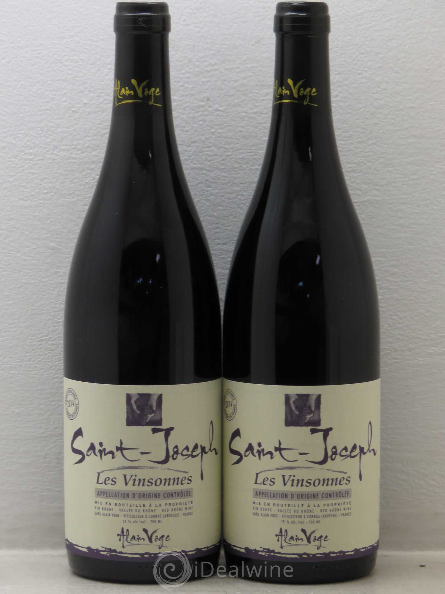 Saint-Joseph Les Vinsonnes Alain Voge (Domaine) 2014 - Lot de 2 bouteilles - 0