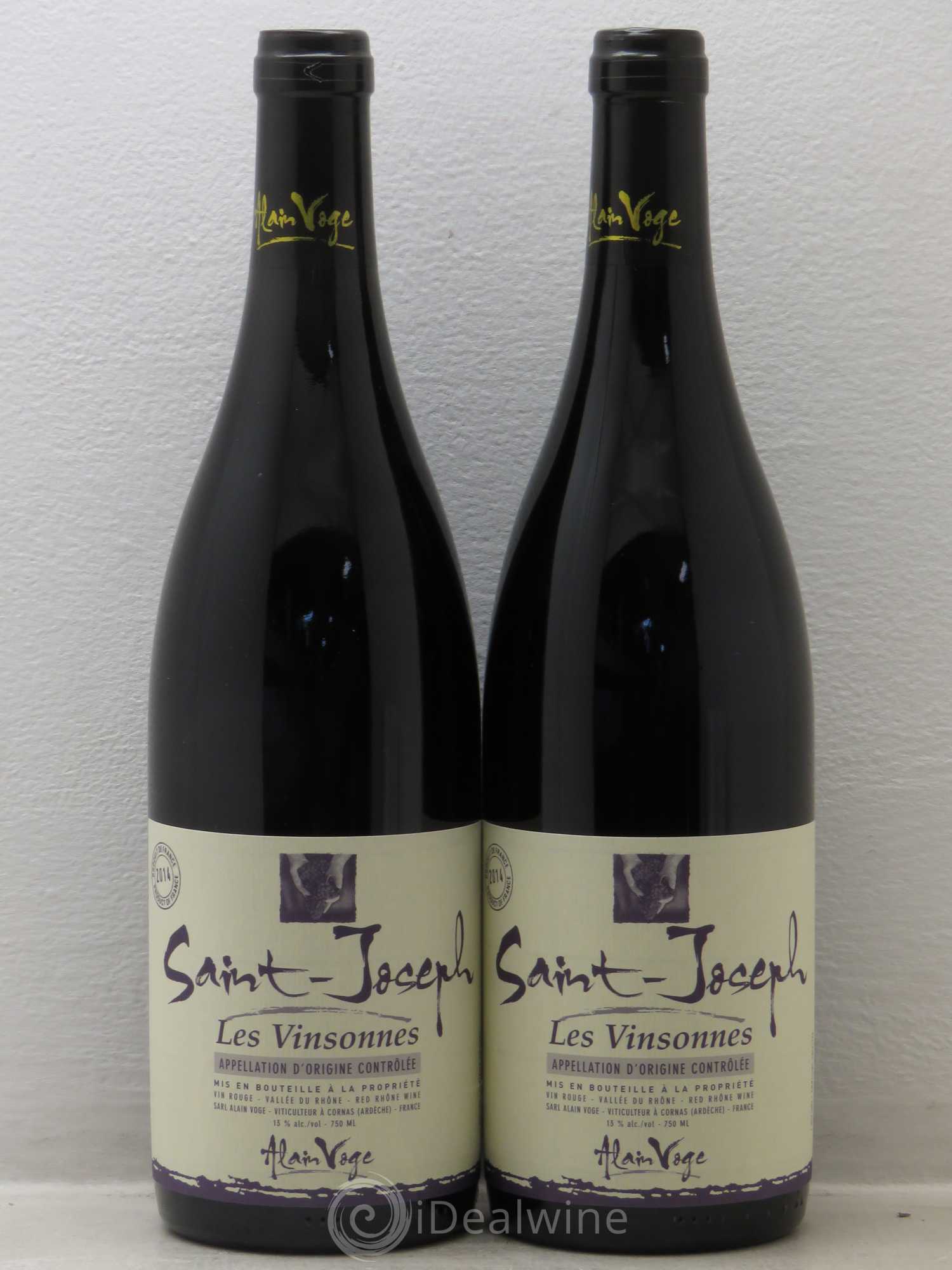 Saint-Joseph Les Vinsonnes Alain Voge (Domaine) 2014 - Lot de 2 bouteilles - 0