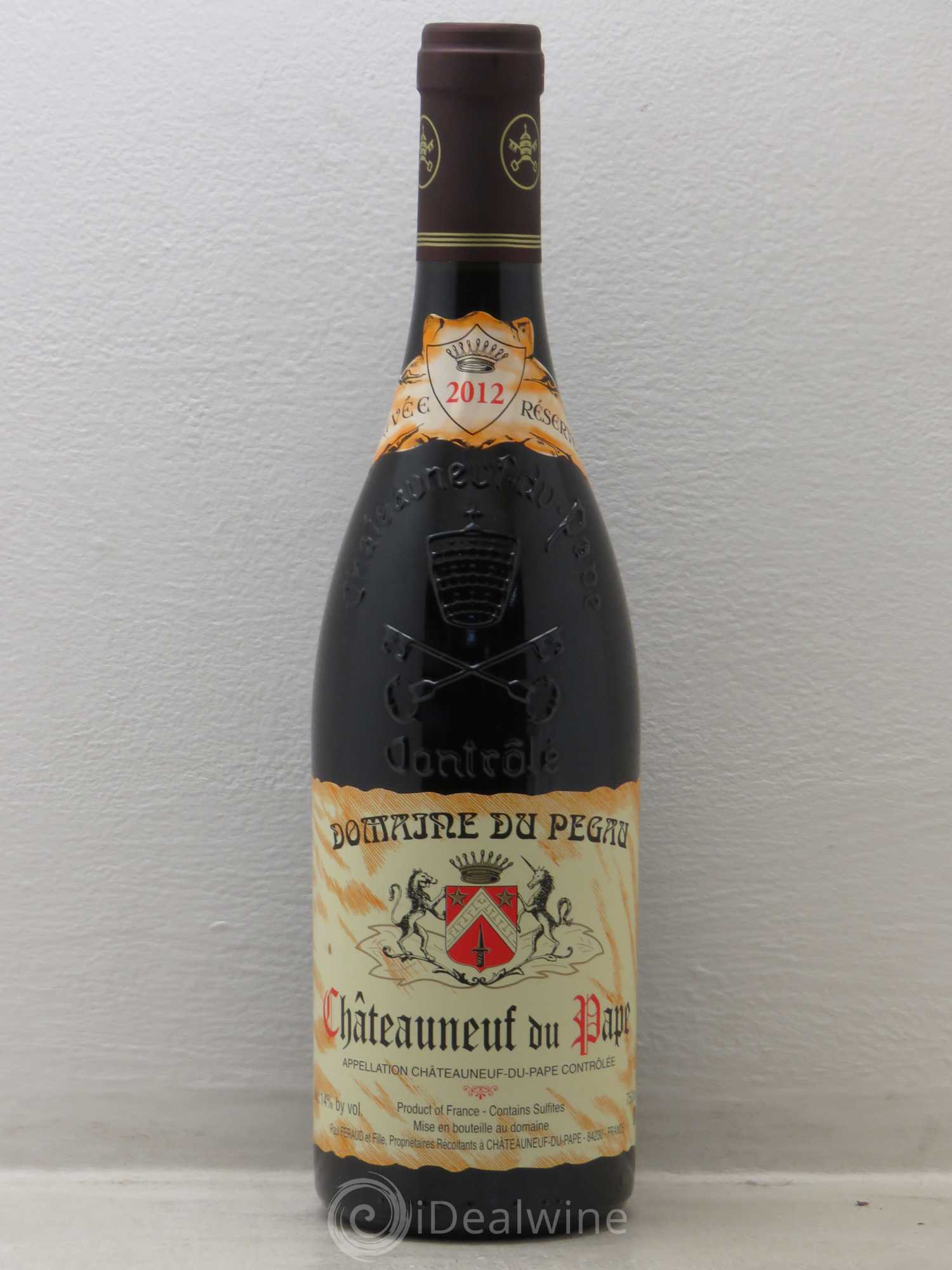 Châteauneuf-du-Pape Domaine du Pégau Cuvée Réservée Paul et Laurence Féraud 2012 - Lot de 1 bouteille - 0