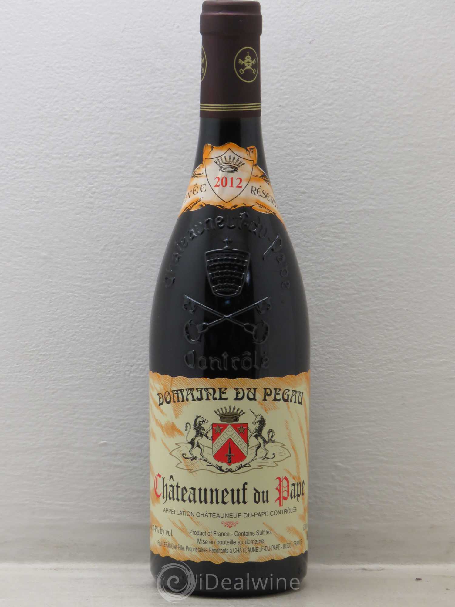 Châteauneuf-du-Pape Domaine du Pégau Cuvée Réservée Paul et Laurence Féraud 2012 - Lot de 1 bouteille - 0