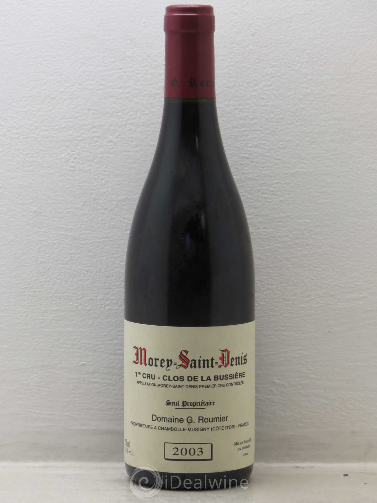 Morey-Saint-Denis 1er Cru Clos de la Bussière Georges Roumier (Domaine) (sans prix de réserve) 2003 - Lot de 1 bouteille - 0
