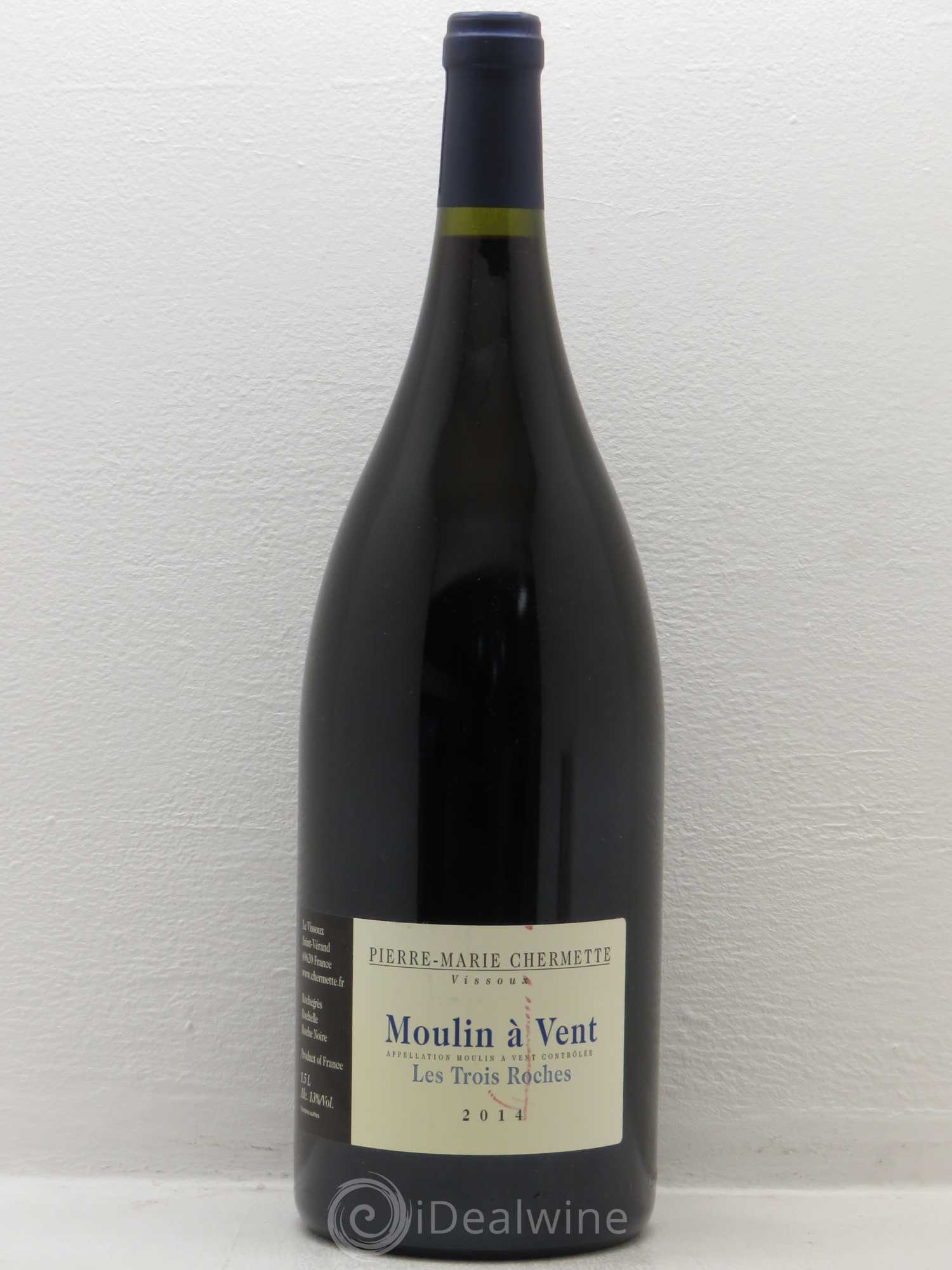 Moulin-à-Vent Les Trois Roches Domaine du Vissoux - P-M. Chermette 2014 - Lot de 1 magnum - 0