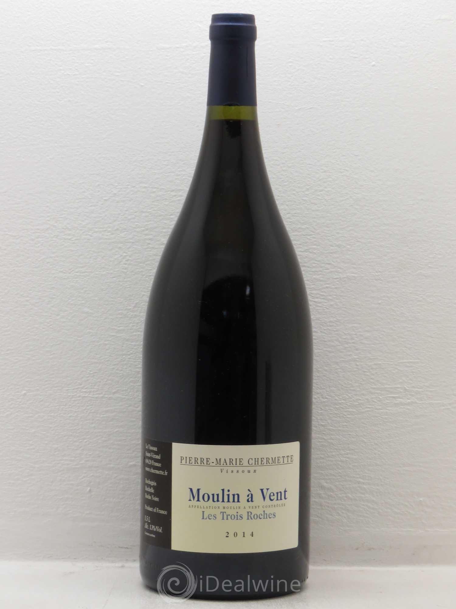 Moulin-à-Vent Les Trois Roches Domaine du Vissoux - P-M. Chermette 2014 - Lot de 1 magnum - 0