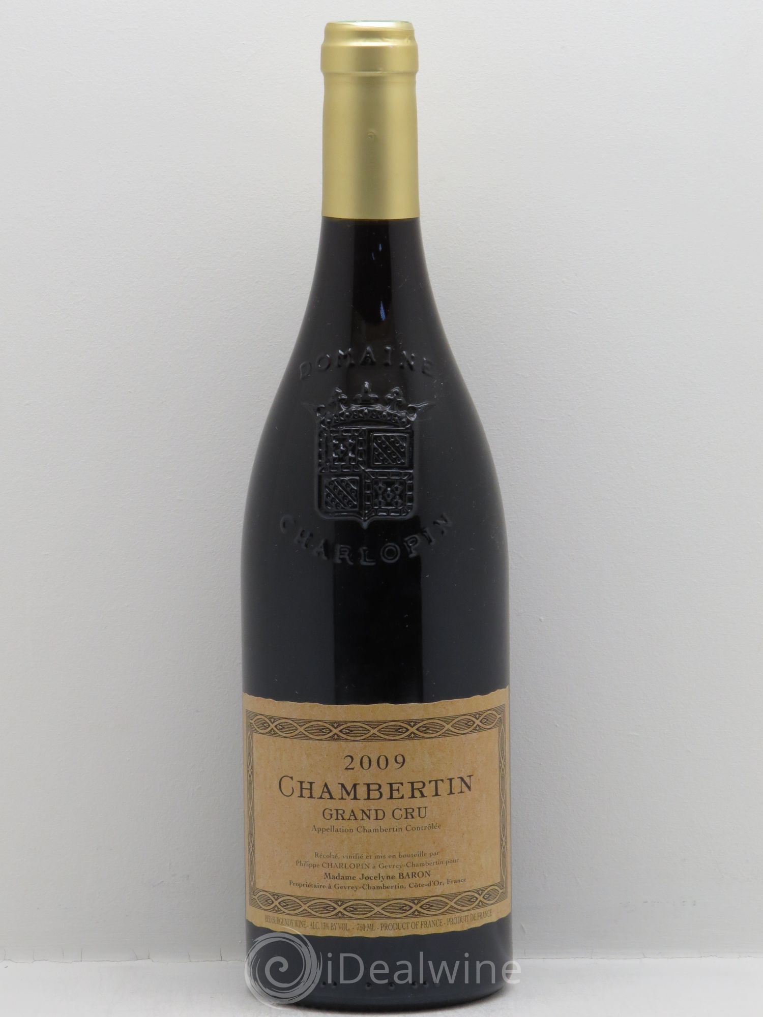 Chambertin Grand Cru Charlopin 2009 - Lot de 1 bouteille - 0
