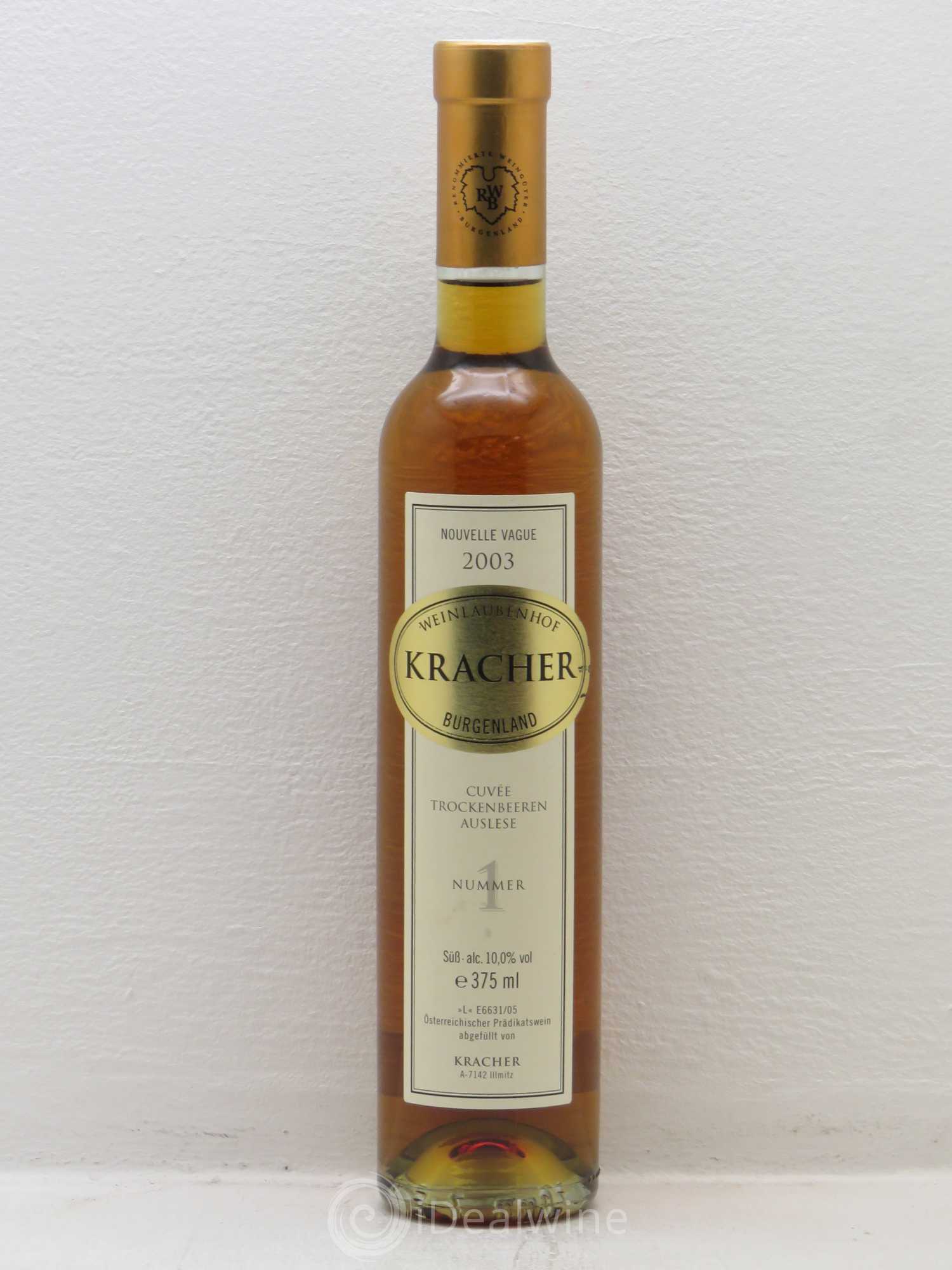 Autriche Kracher Trockenbeerenauslese N°1 Nouvelle Vague 2003 - Lotto di 1 mezza bottiglia - 0