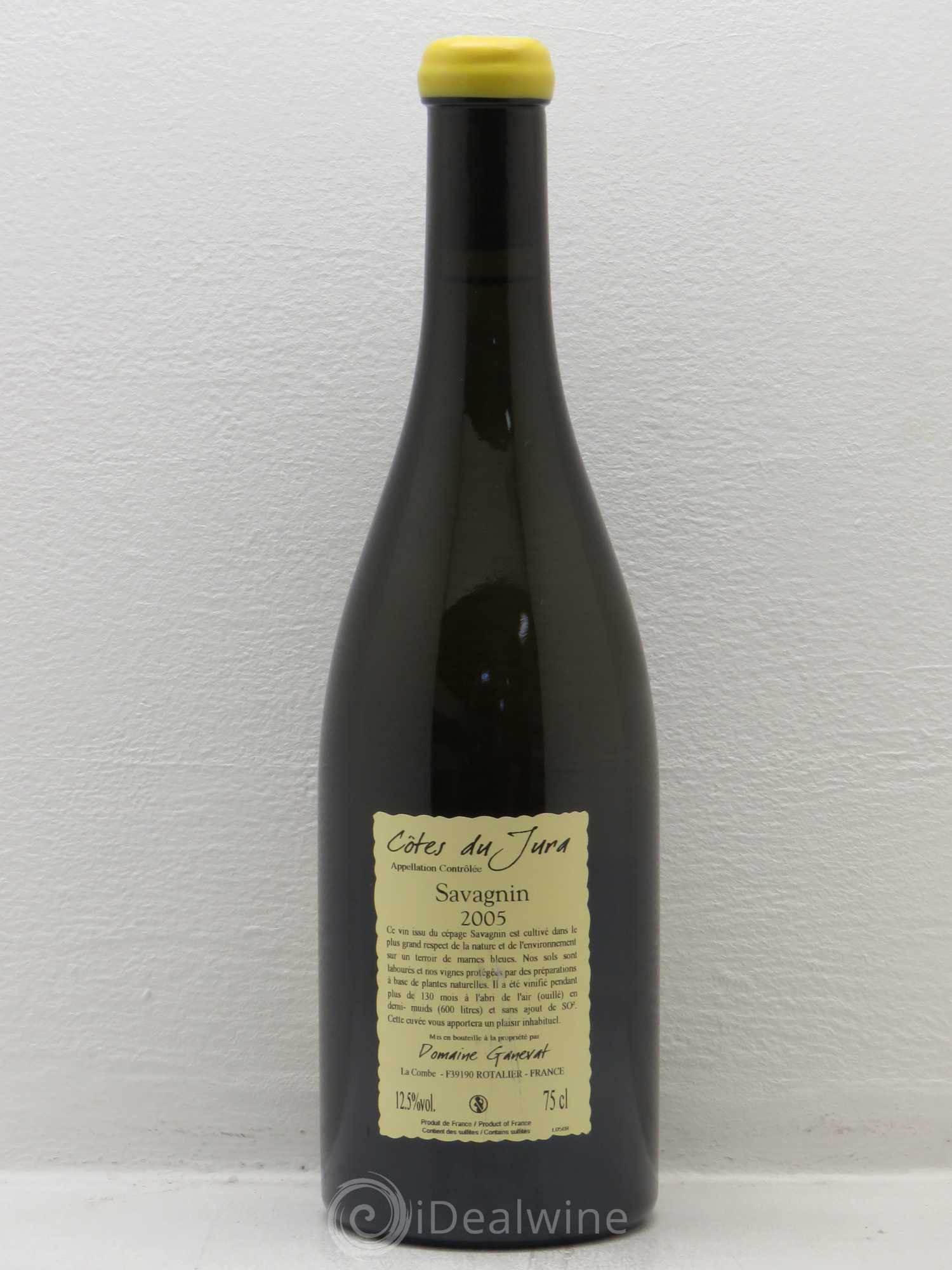 Côtes du Jura Les Vignes de mon Père Jean-François Ganevat (Domaine) 2005 - Lot de 1 bouteille - 1