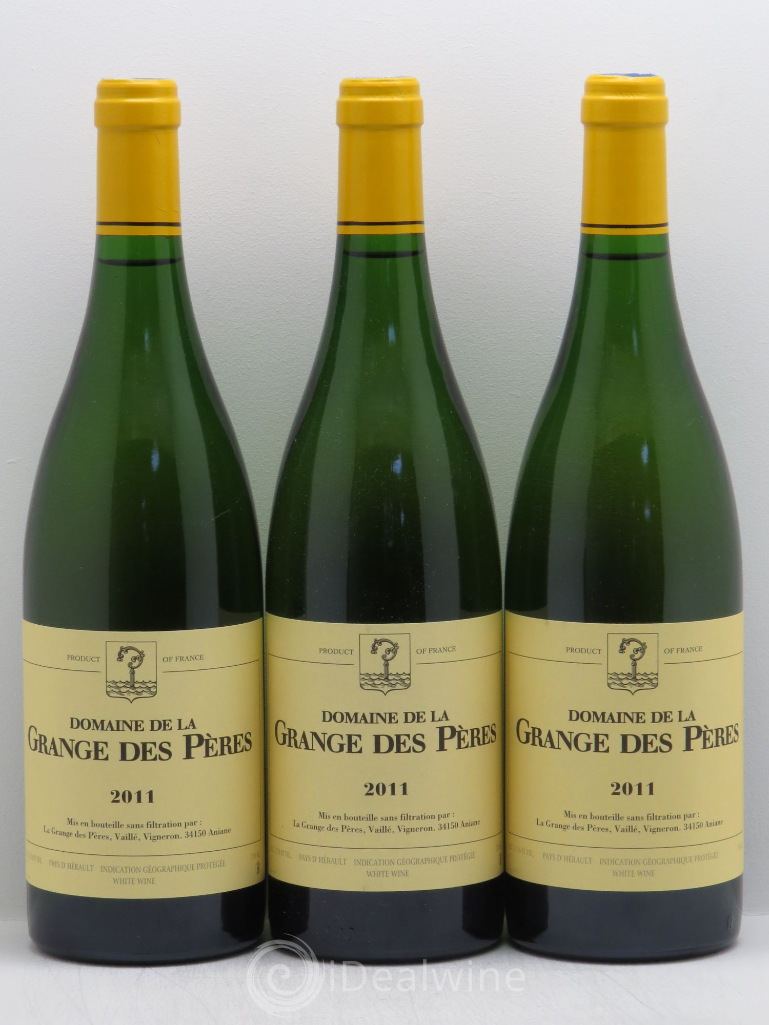 Pays d'Hérault Grange des Pères Laurent Vaillé 2011 - Lot de 3 bouteilles - 0
