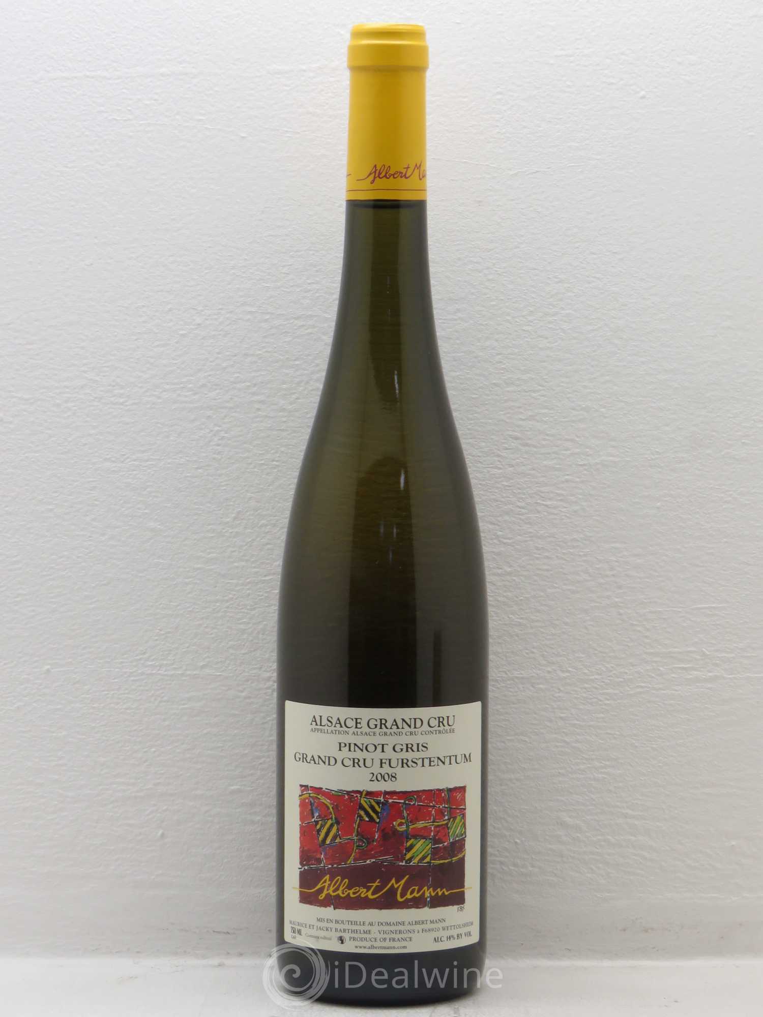 Pinot Gris Furstentum A. Mann grand Cru 2008 - Posten von 1 Flasche - 0