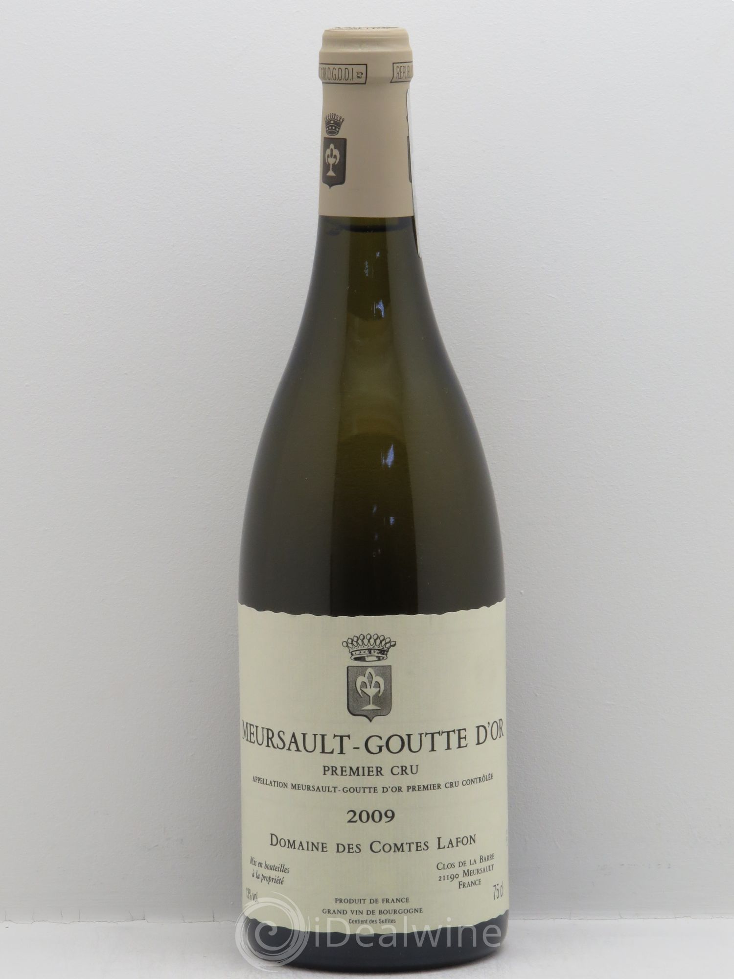 Meursault 1er Cru Goutte d'Or Comtes Lafon (Domaine des) 2009 - Lot de 1 bouteille - 0