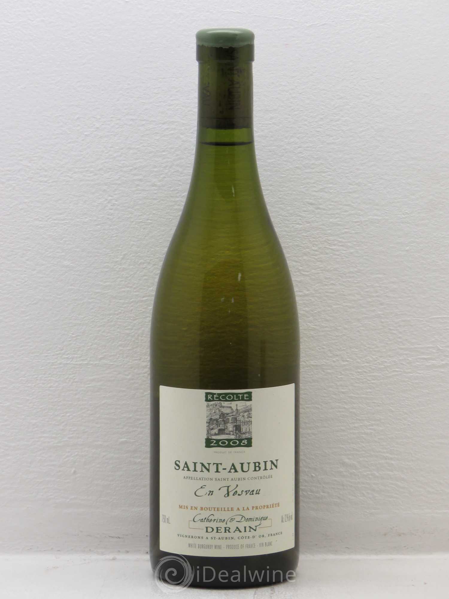 Saint-Aubin En Vesvau Catherine et Dominique Derain 2008 - Lot de 1 bouteille - 0