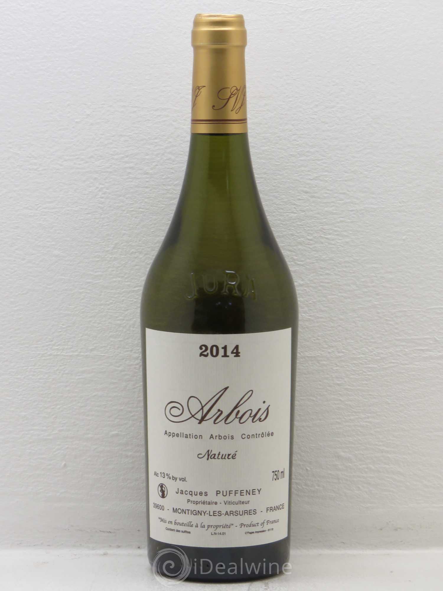 Arbois Naturé Puffeney (sans prix de reserve) 2014 - Posten von 1 Flasche - 0