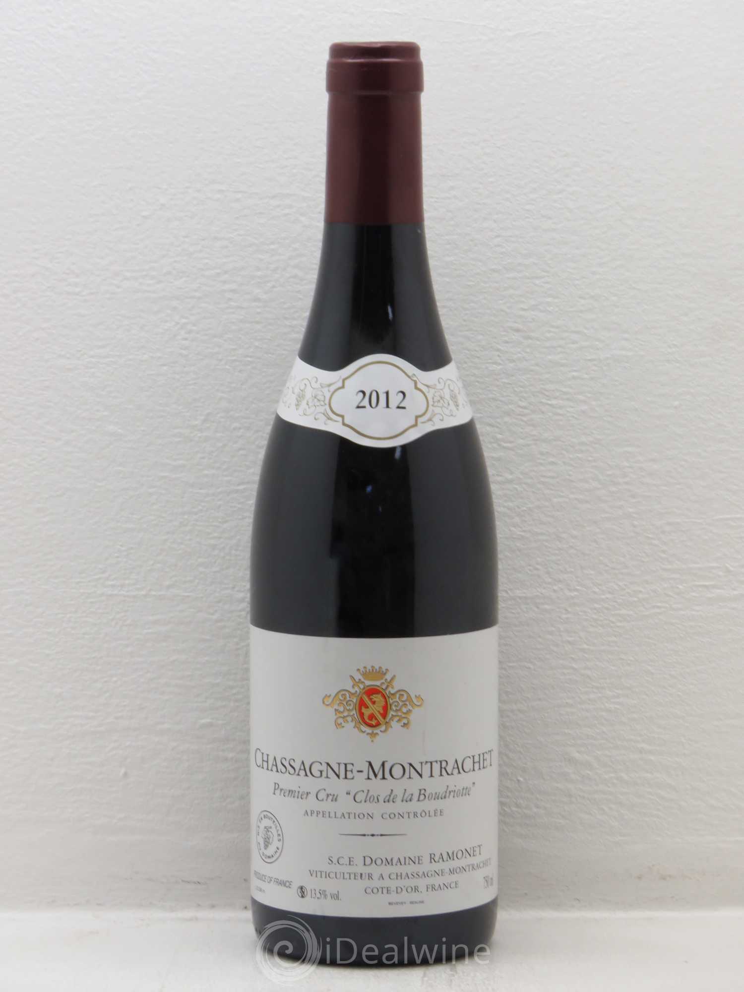 Chassagne-Montrachet 1er Cru Clos de la Boudriotte Ramonet (Domaine) 2012 - Lot de 1 bouteille - 0
