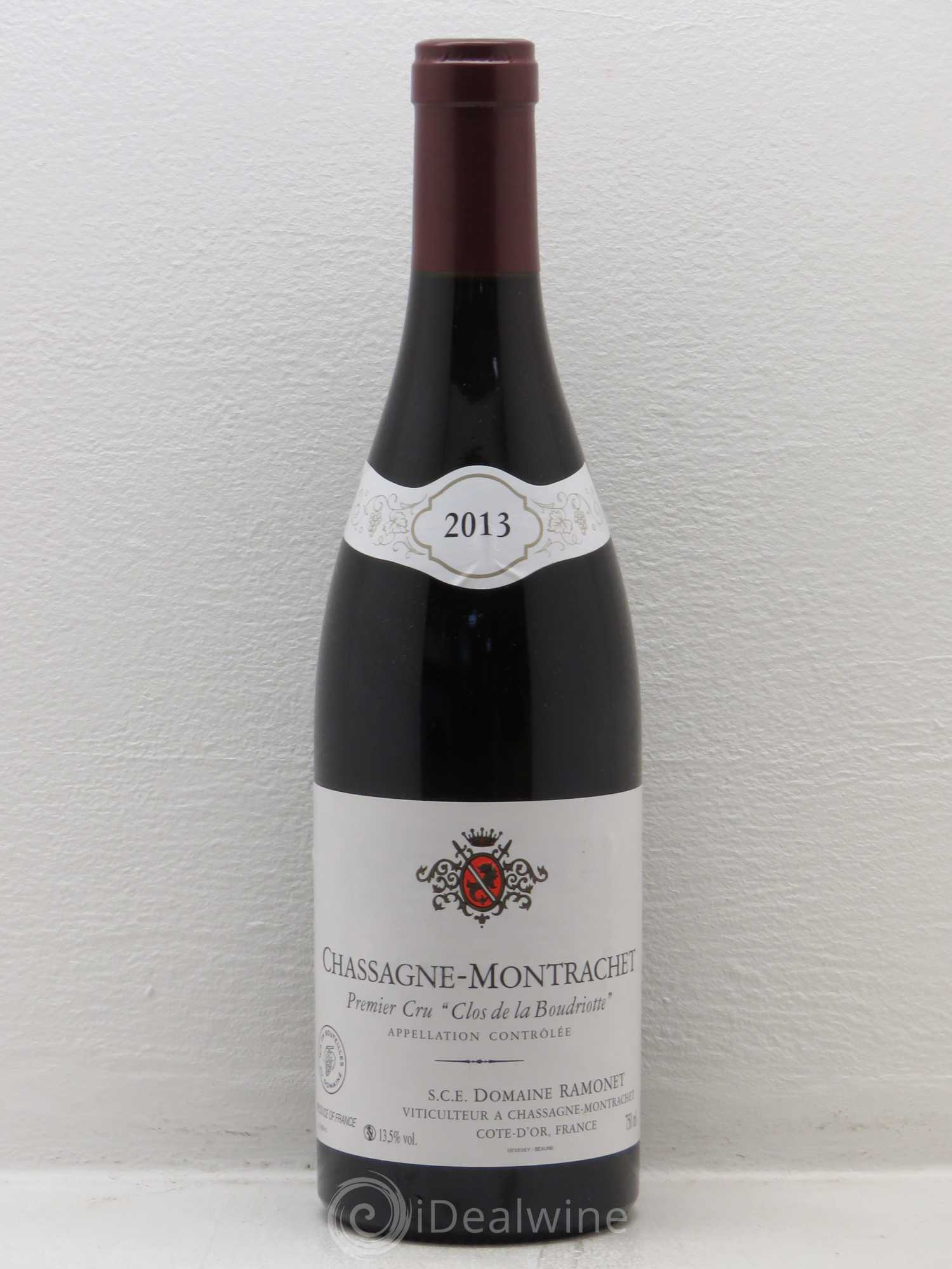 Chassagne-Montrachet 1er Cru Clos de la Boudriotte Ramonet (Domaine) 2013 - Lot de 1 bouteille - 0