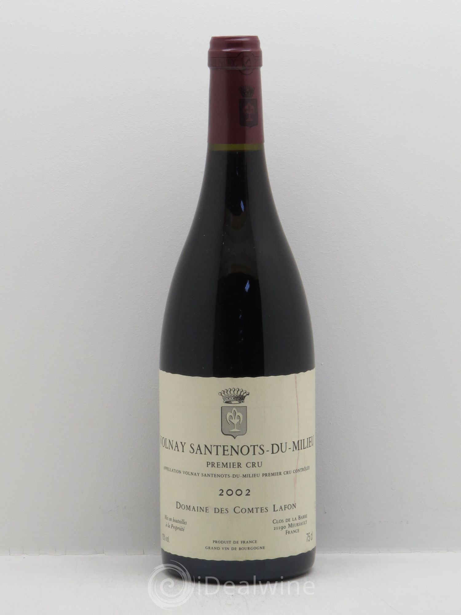 Volnay 1er Cru Santenots du Milieu Comtes Lafon (Domaine des) 2002 - Lot de 1 bouteille - 0