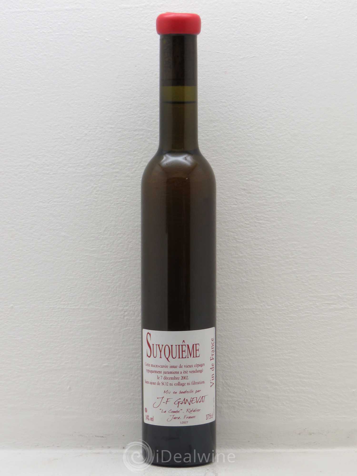 Côtes du Jura Suyquieme Ganevat 2002 - Posten von 1 Demi-Flasche - 0
