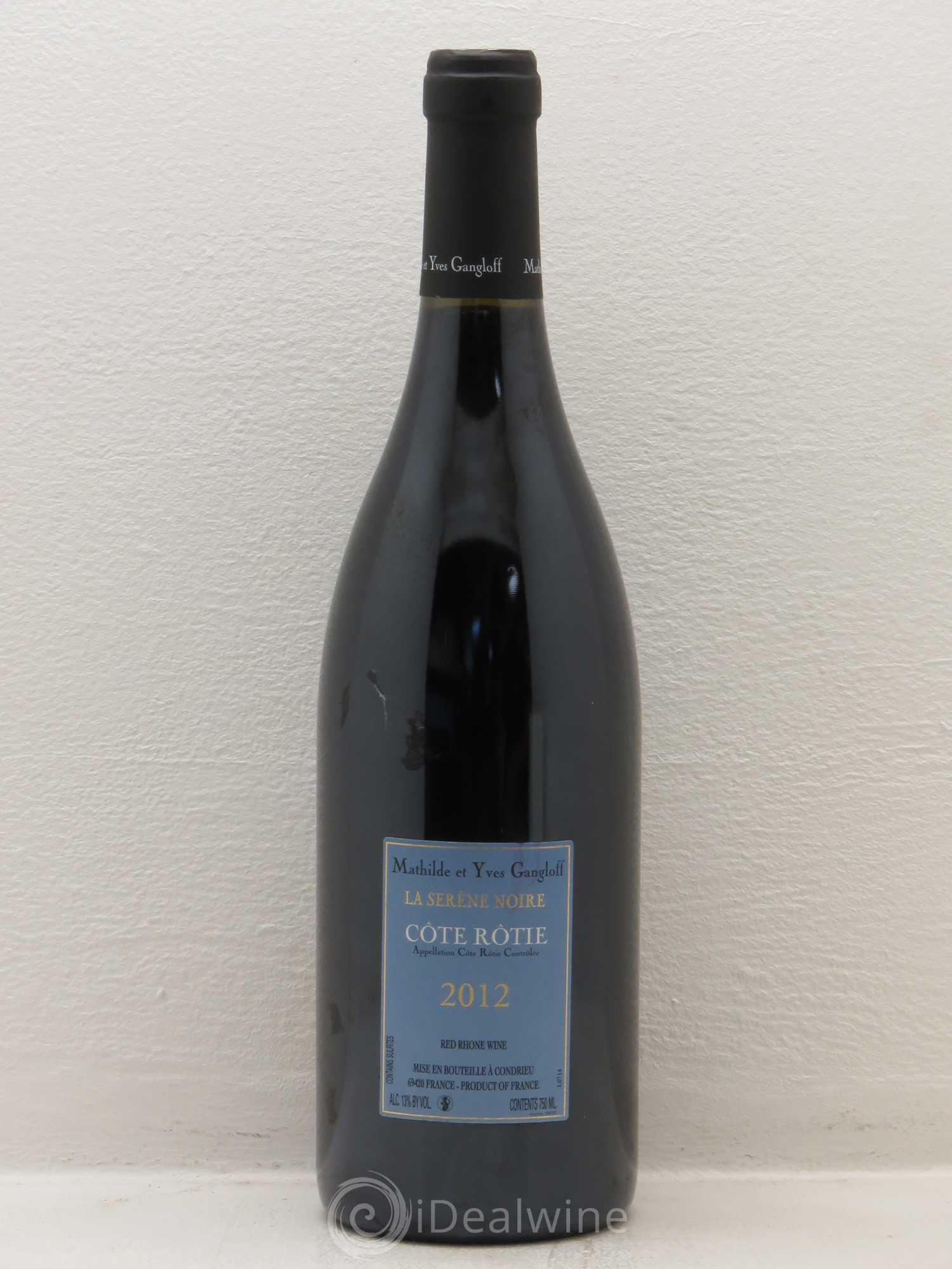 Côte-Rôtie La Sereine Noire Gangloff (Domaine) 2012 - Lot de 1 bouteille - 1