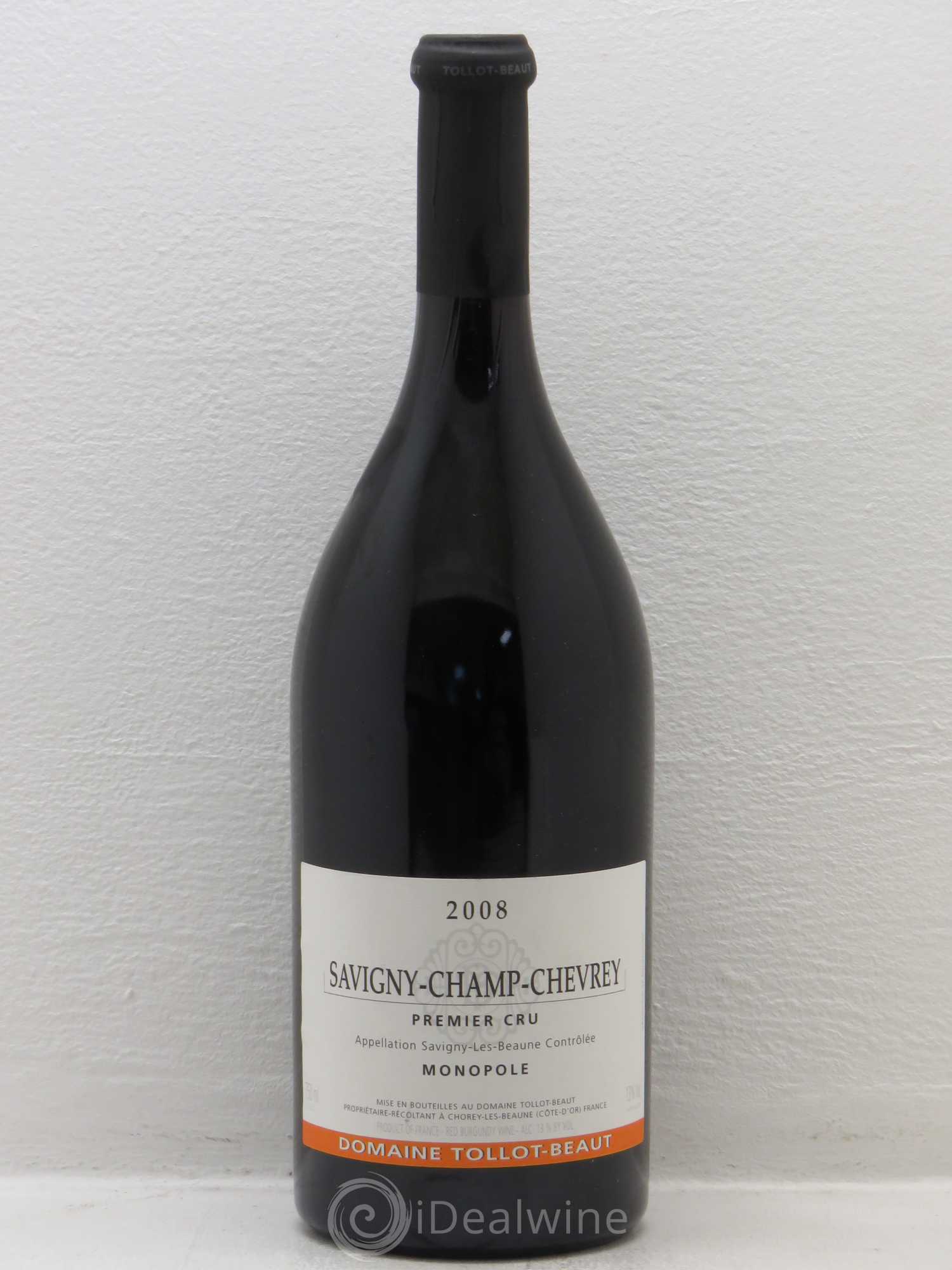 Savigny-lès-Beaune 1er Cru Champ Chevrey Tollot Beaut 2008 - Posten von 1 Flasche - 0