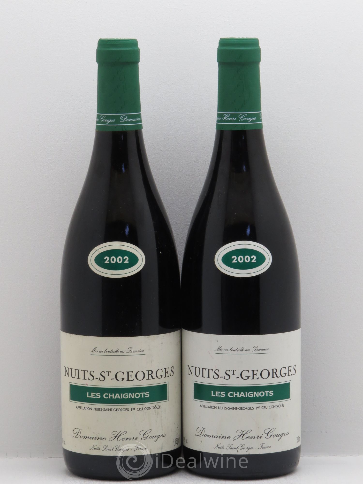 Nuits-Saint-Georges 1er Cru Les Chaignots Henri Gouges 2002 - Posten von 2 Flaschen - 0