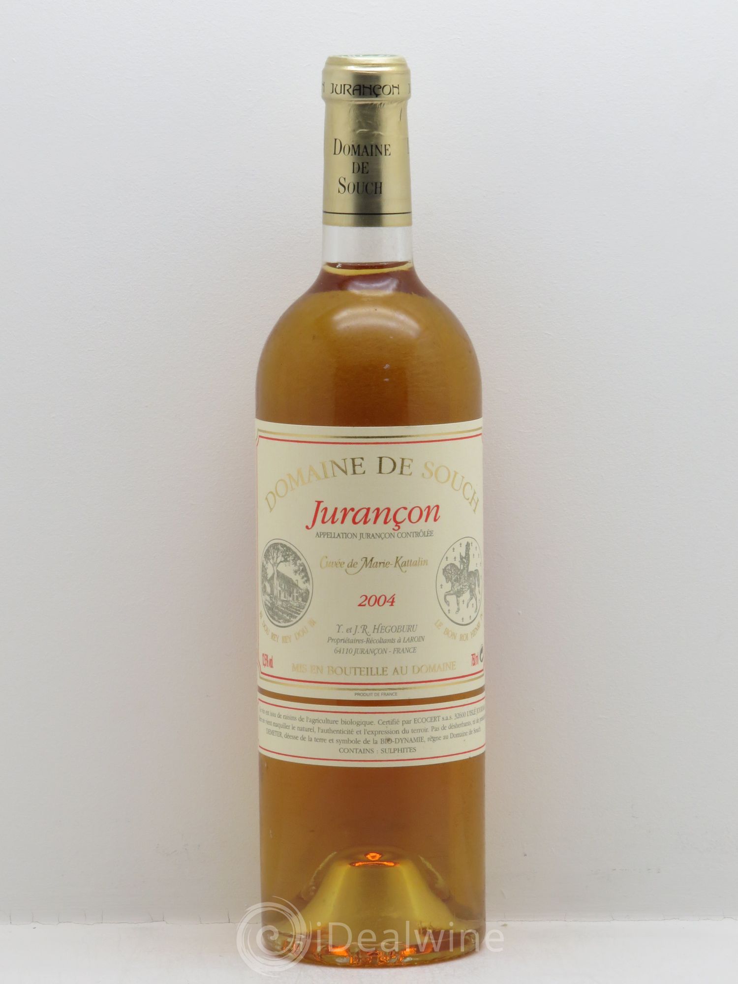 Jurançon Cuvée Marie Kattalin Domaine de Souch 2004 - Posten von 1 Flasche - 0