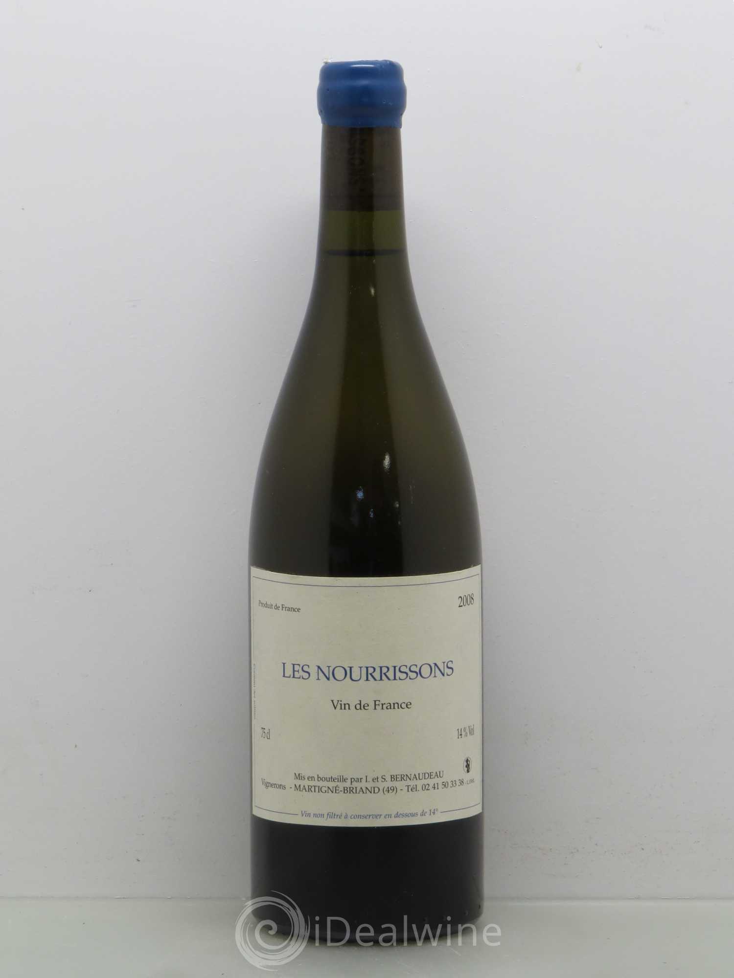 Vin de France Les Nourrissons Stéphane Bernaudeau 2008 - Lot de 1 bouteille - 0