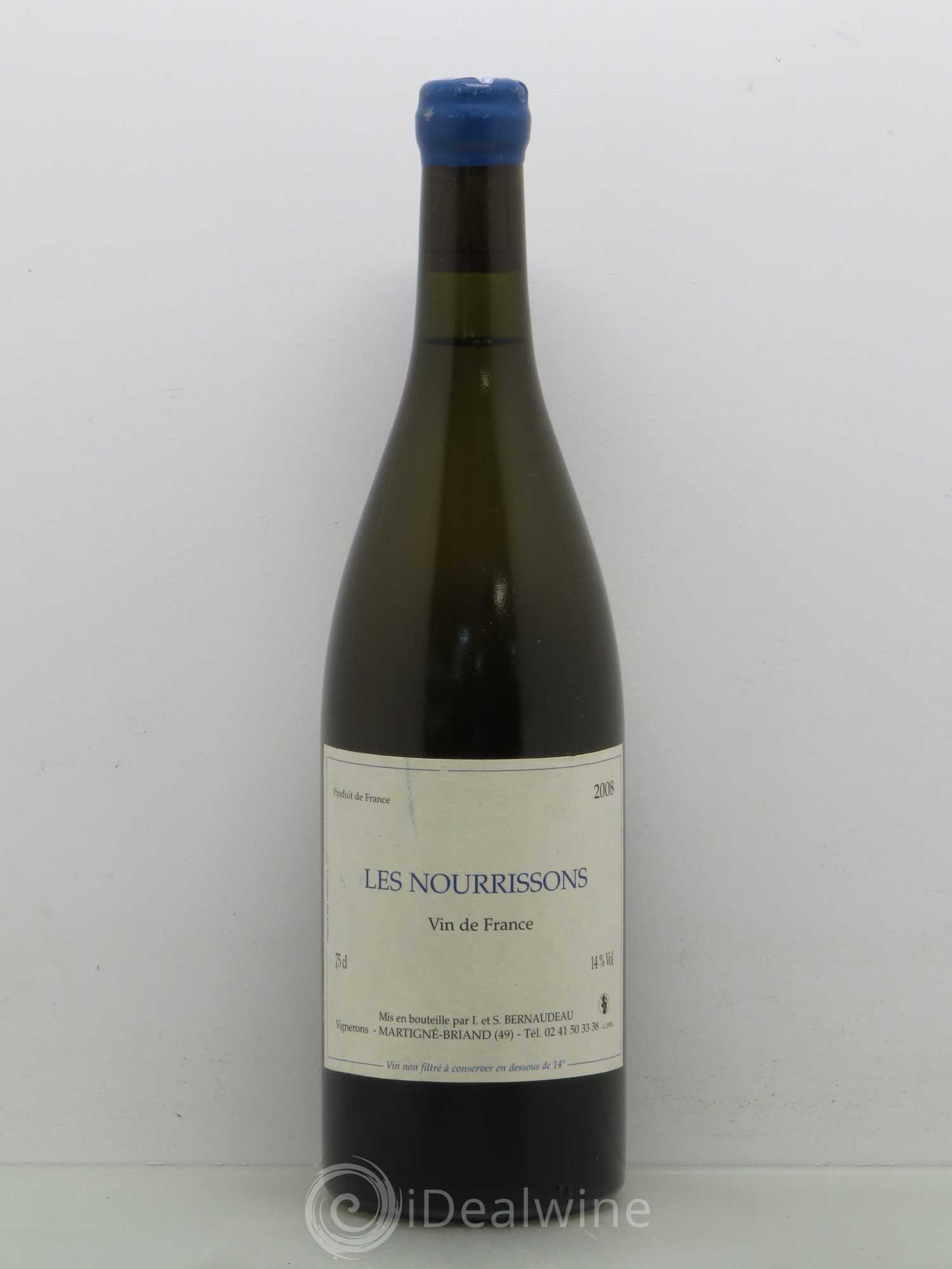 Vin de France Les Nourrissons Stéphane Bernaudeau 2008 - Lot de 1 bouteille - 0