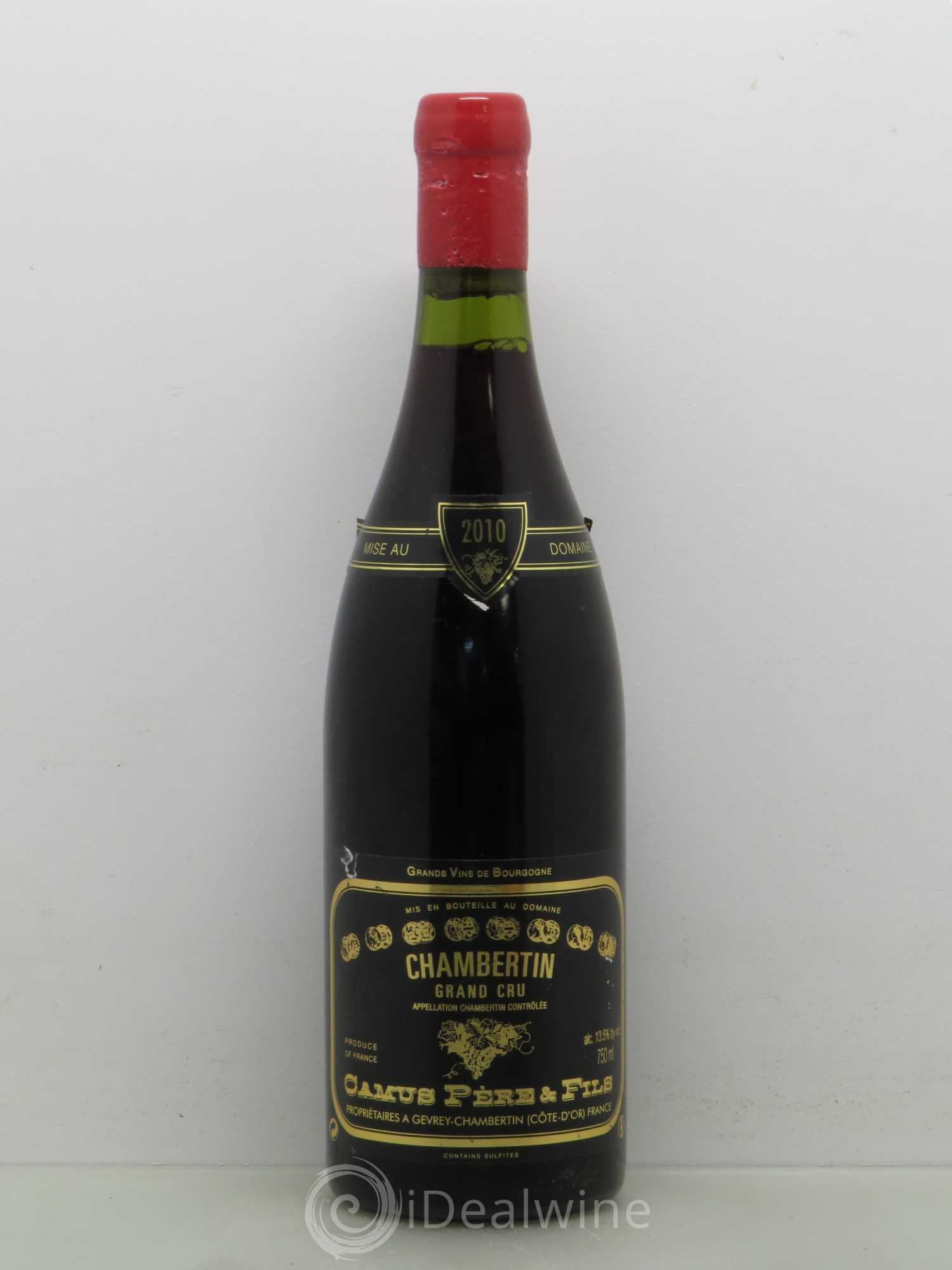 Chambertin Grand Cru Camus (sans prix de réserve) 2010 - Posten von 1 Flasche - 0