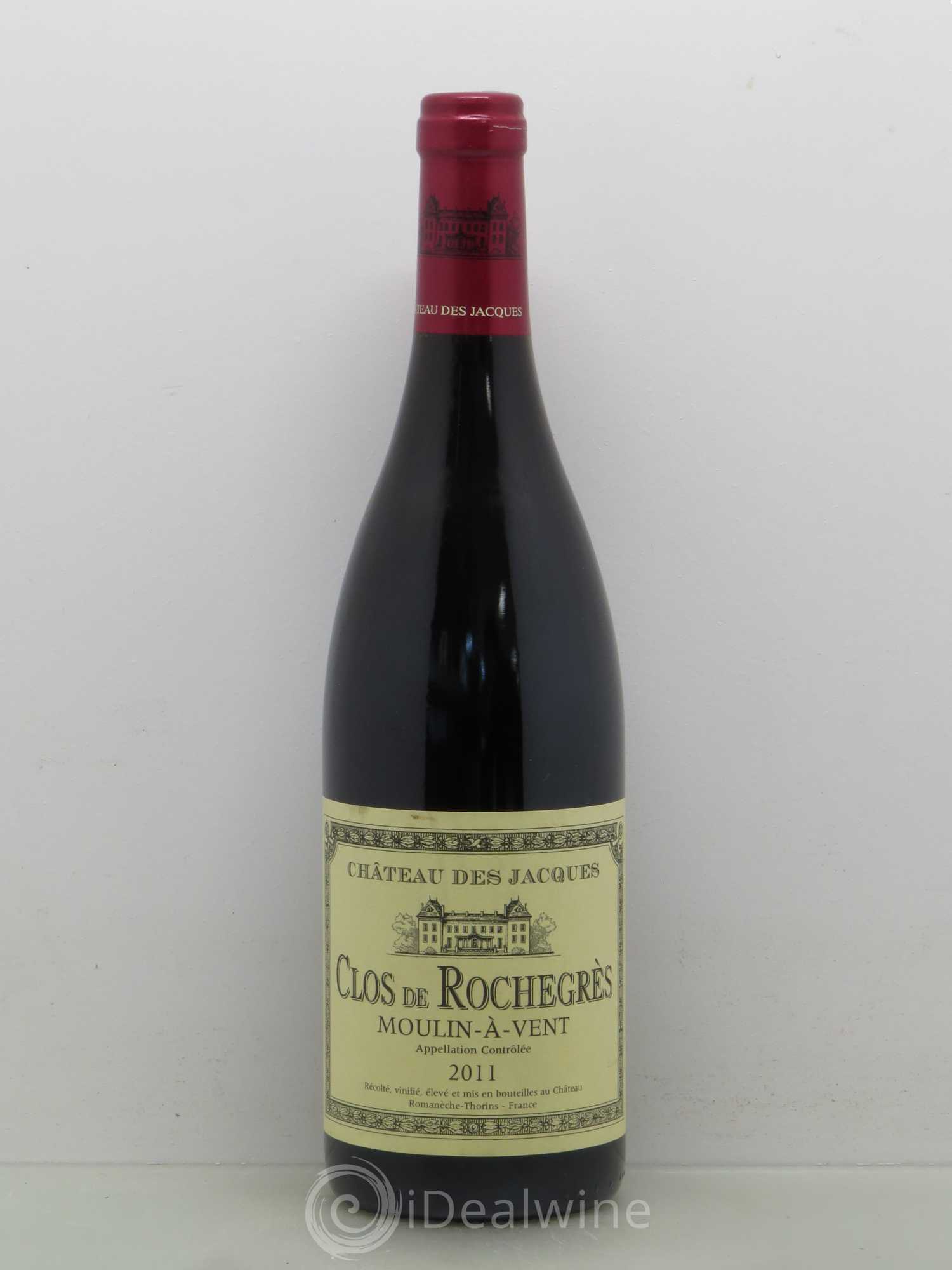 Moulin à Vent Rochegrès Château des Jacques (sans prix de réserve) 2011 - Lot de 1 bouteille - 0