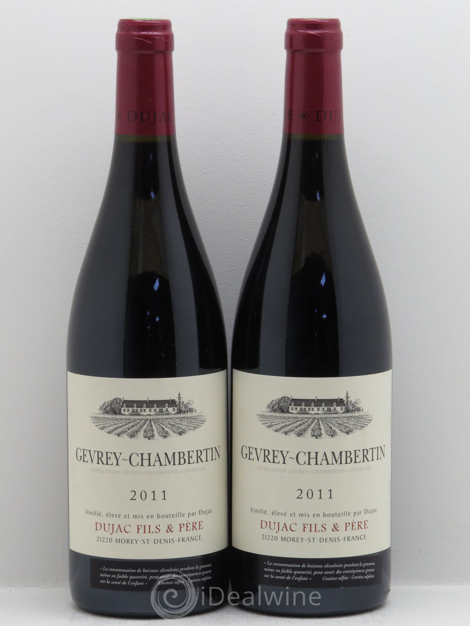 Gevrey-Chambertin Dujac Fils et Père (sans prix de réserve - no reserve) 2011 - Posten von 2 Flaschen - 0