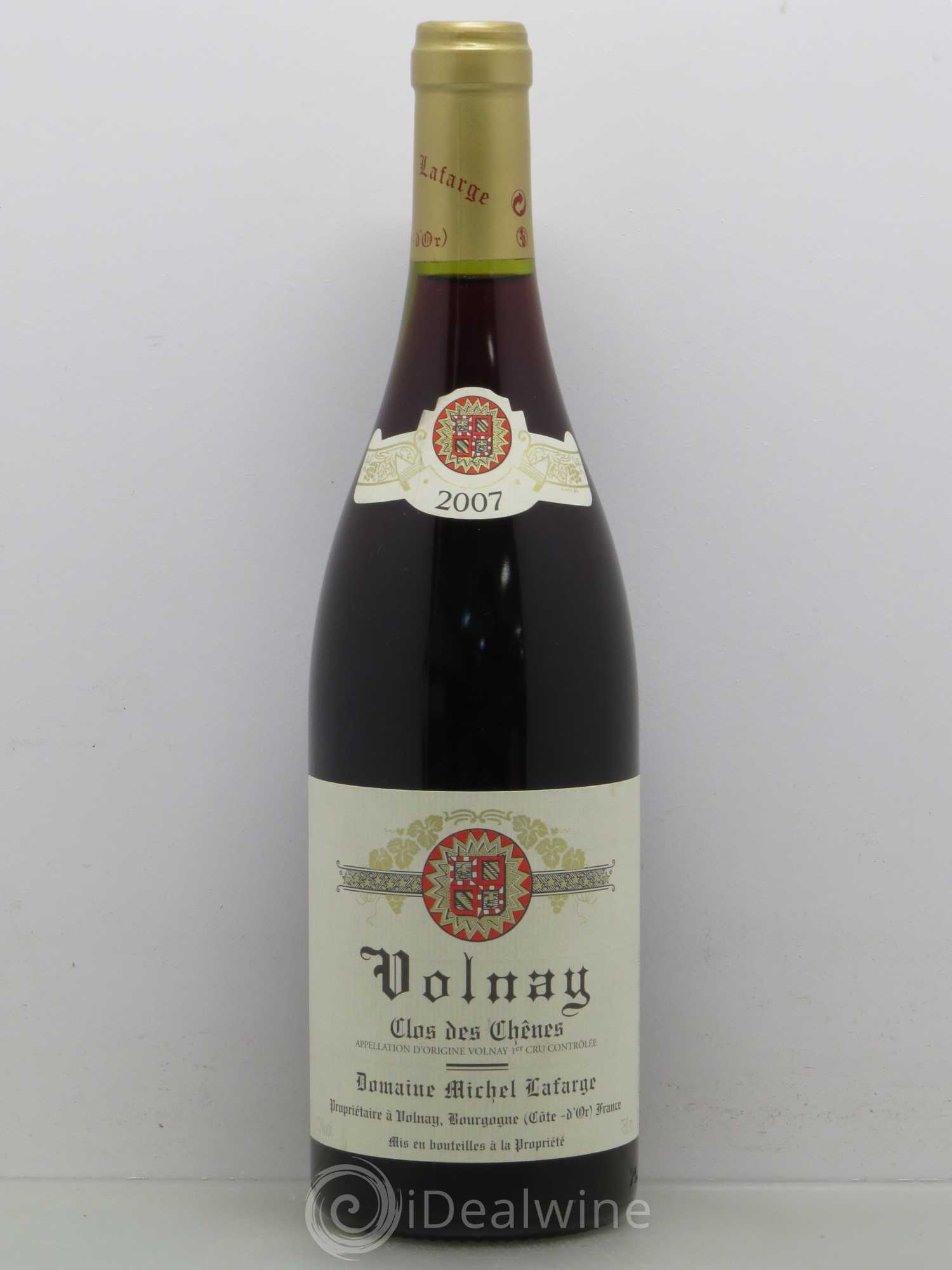 Volnay 1er Cru Clos des Chênes Lafarge (Domaine) 2007 - Lot de 1 bouteille - 0