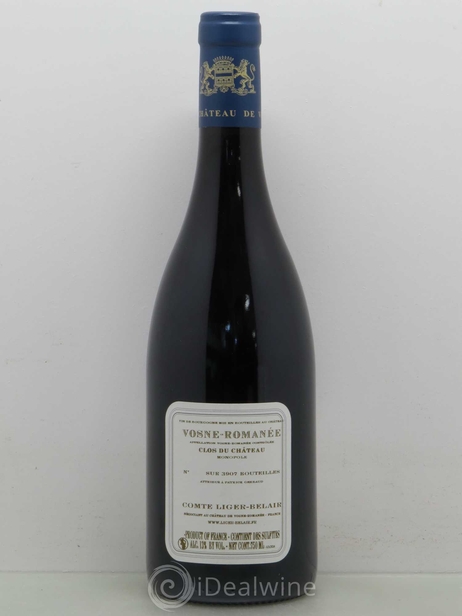 Vosne-Romanée Clos du Château Comte Liger-Belair (Domaine du) 2014 - Lot de 1 bouteille - 1