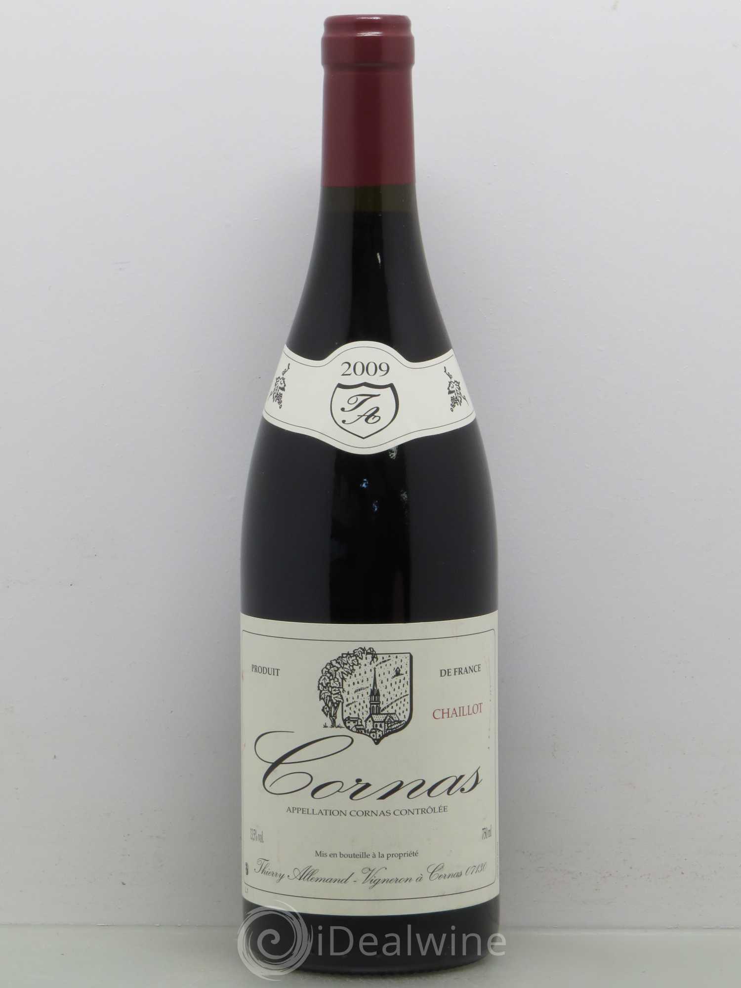 Cornas Chaillot Thierry Allemand 2009 - Lot de 1 bouteille - 0