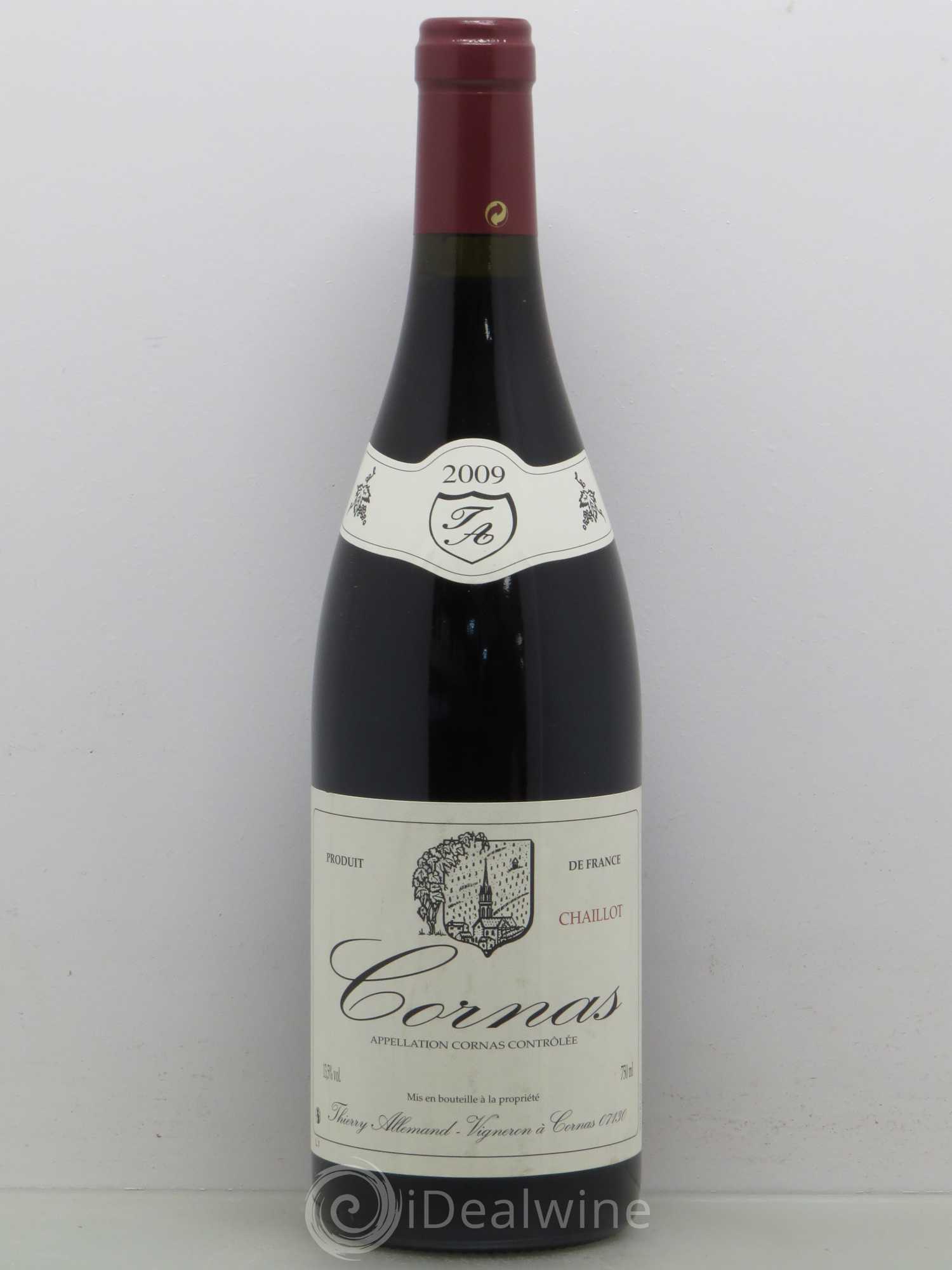 Cornas Chaillot Thierry Allemand 2009 - Lot de 1 bouteille - 0
