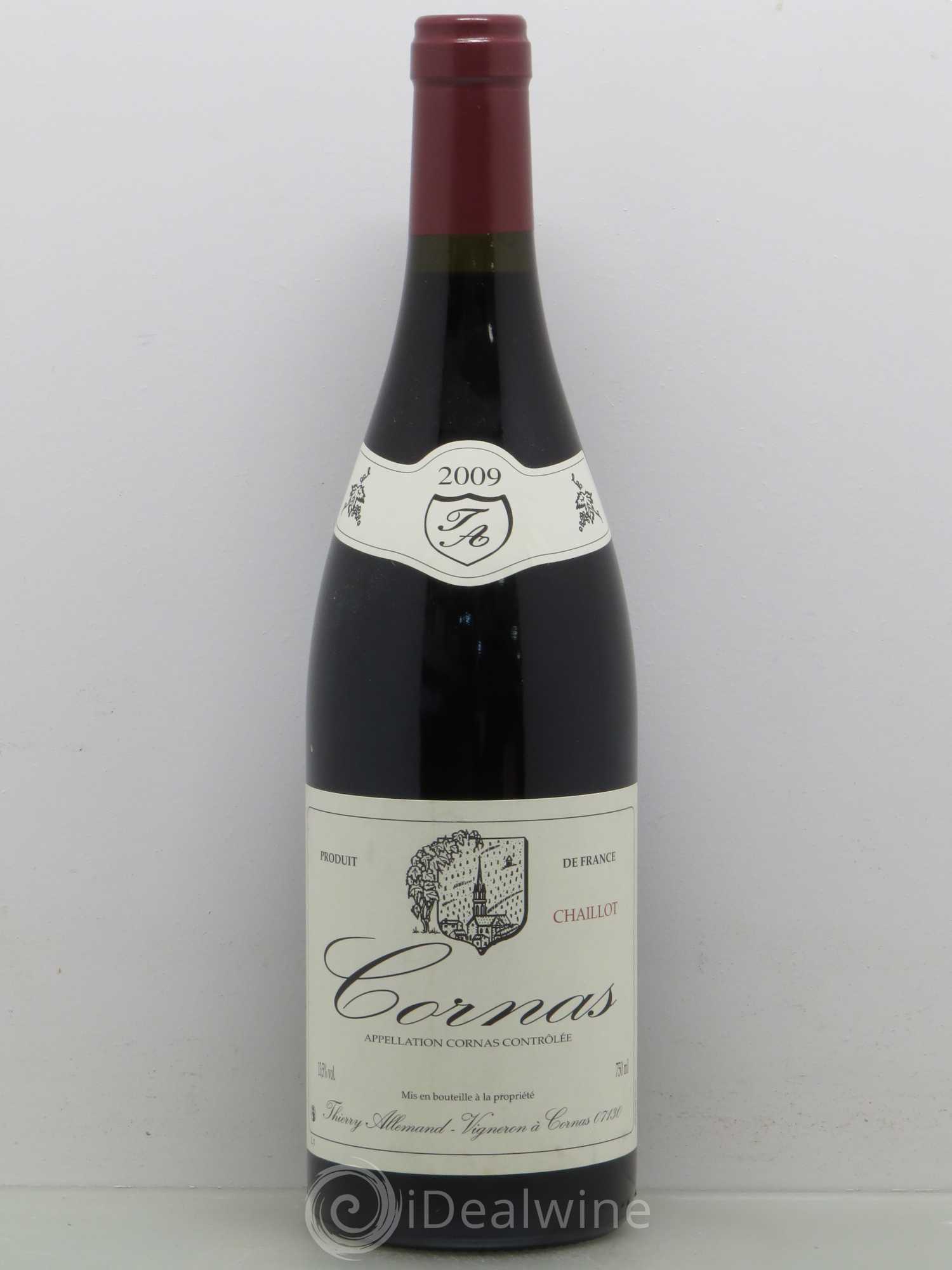 Cornas Chaillot Thierry Allemand 2009 - Lot de 1 bouteille - 0
