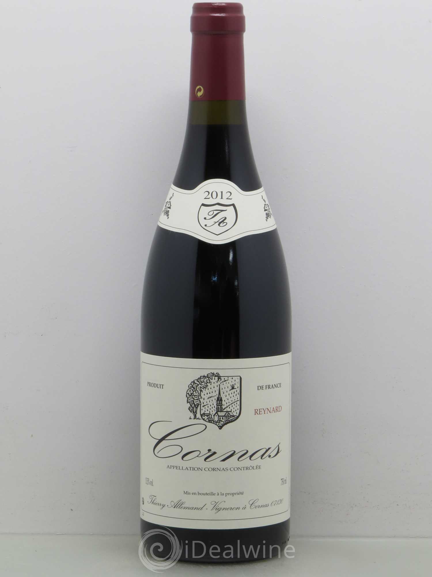 Cornas Reynard Thierry Allemand 2012 - Lot de 1 bouteille - 0