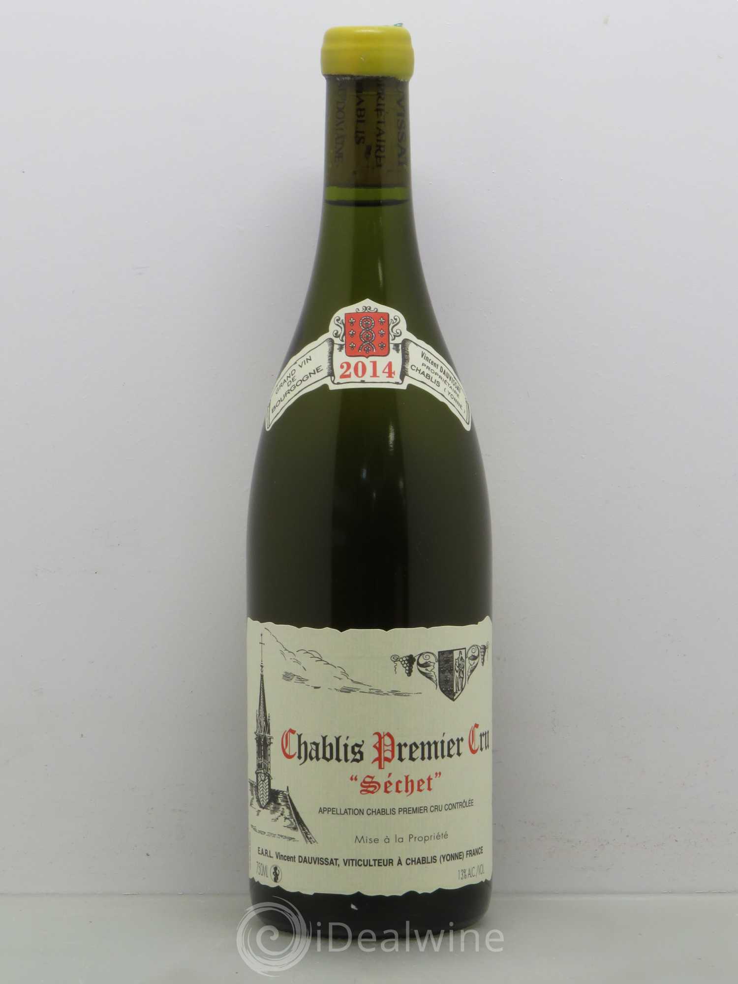 Chablis 1er Cru Séchet Vincent Dauvissat (Domaine) 2014 - Lot de 1 bouteille - 0