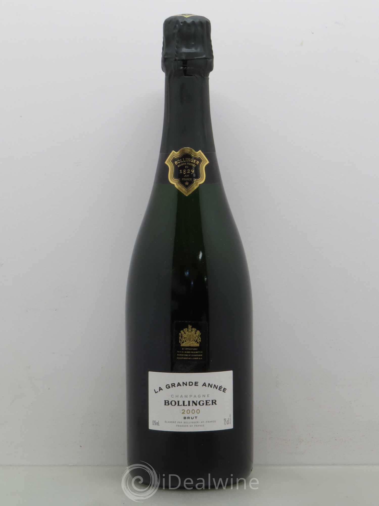 La Grande Année Brut Bollinger 2000 - Lot de 1 bouteille - 0