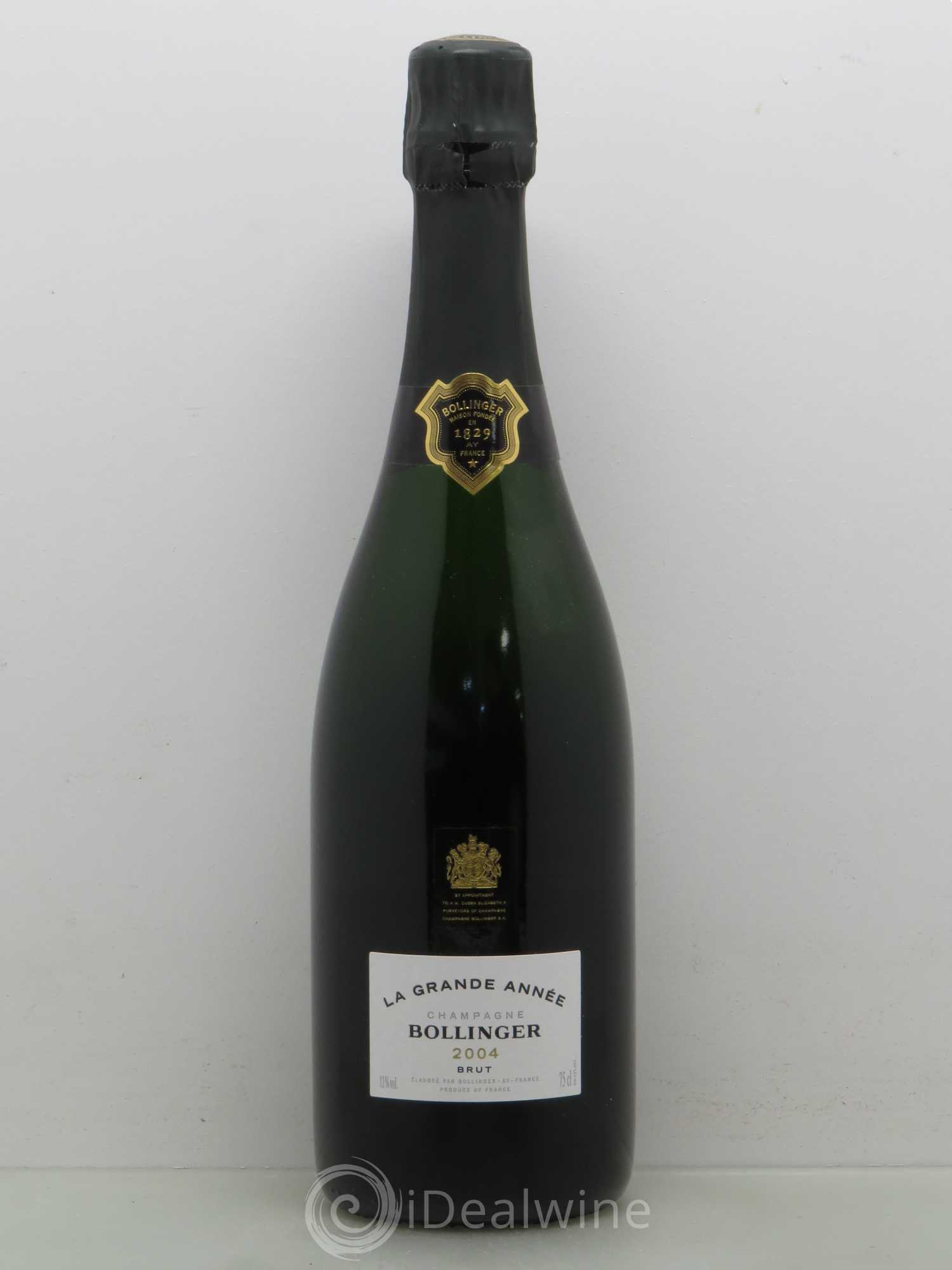 La Grande Année Brut Bollinger 2004 - Lot de 1 bouteille - 0