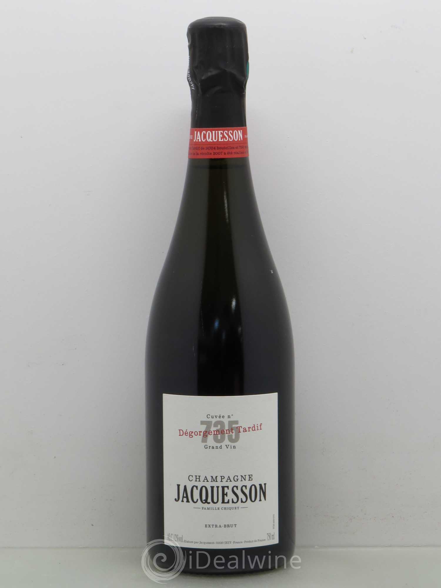 Cuvée 735 DT (Dégorgement Tardif) Extra-Brut Jacquesson Extra Brut - Lot de 1 bouteille - 0