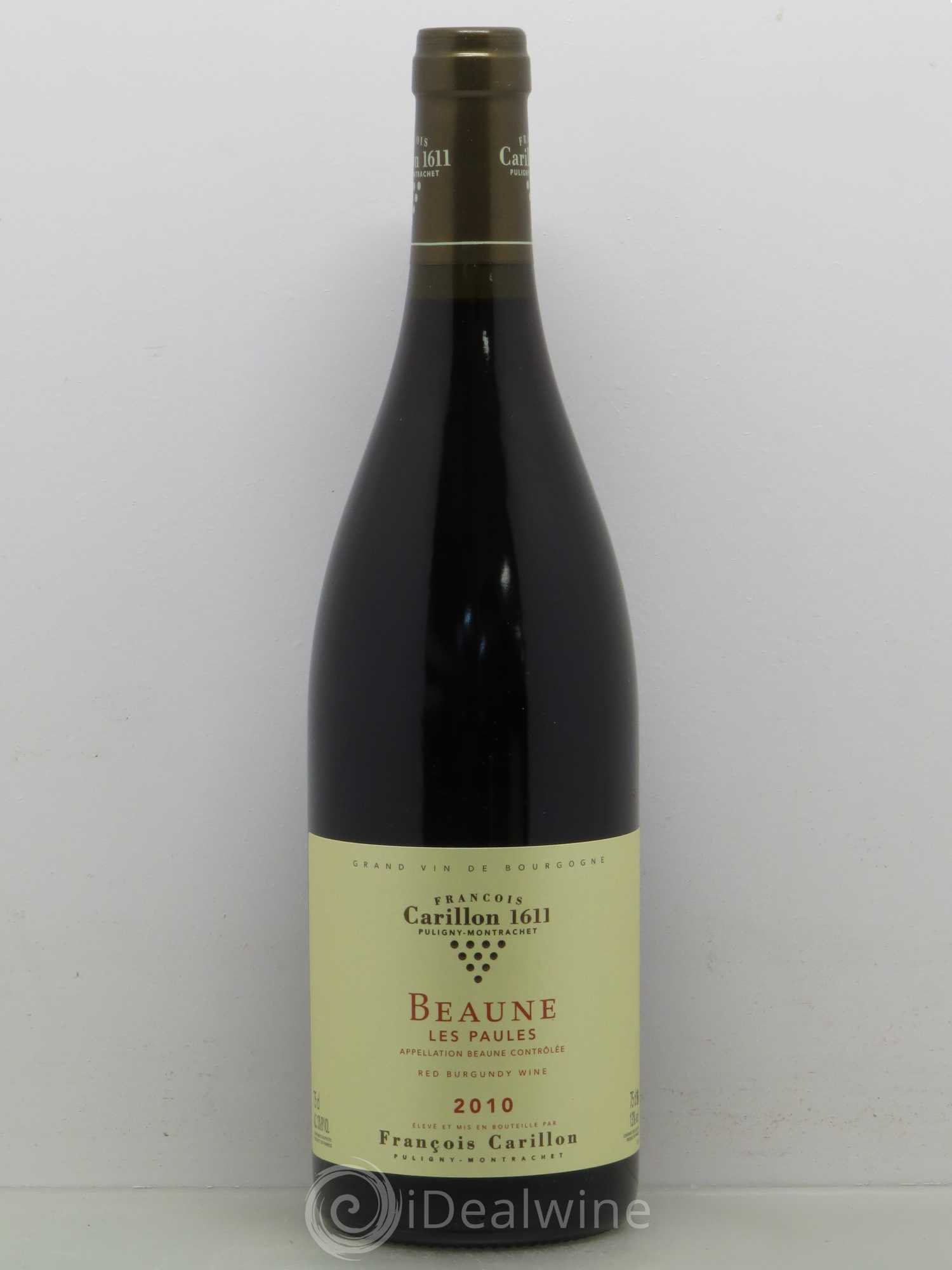 Beaune Cuvée Les Paules François Carillon (sans prix de réserve) 2010 - Posten von 1 Flasche - 0