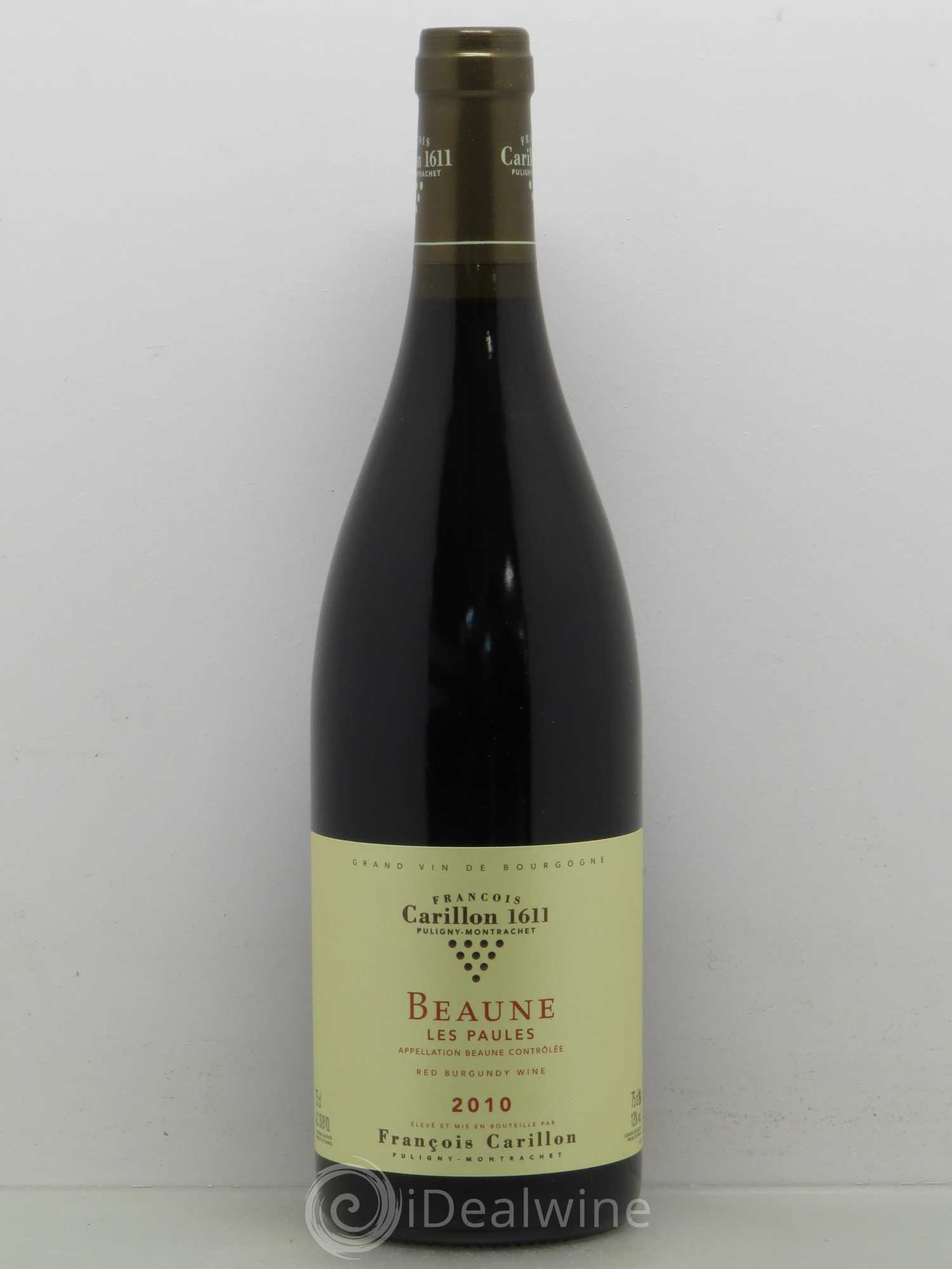 Beaune Cuvée Les Paules François Carillon (sans prix de réserve) 2010 - Posten von 1 Flasche - 0