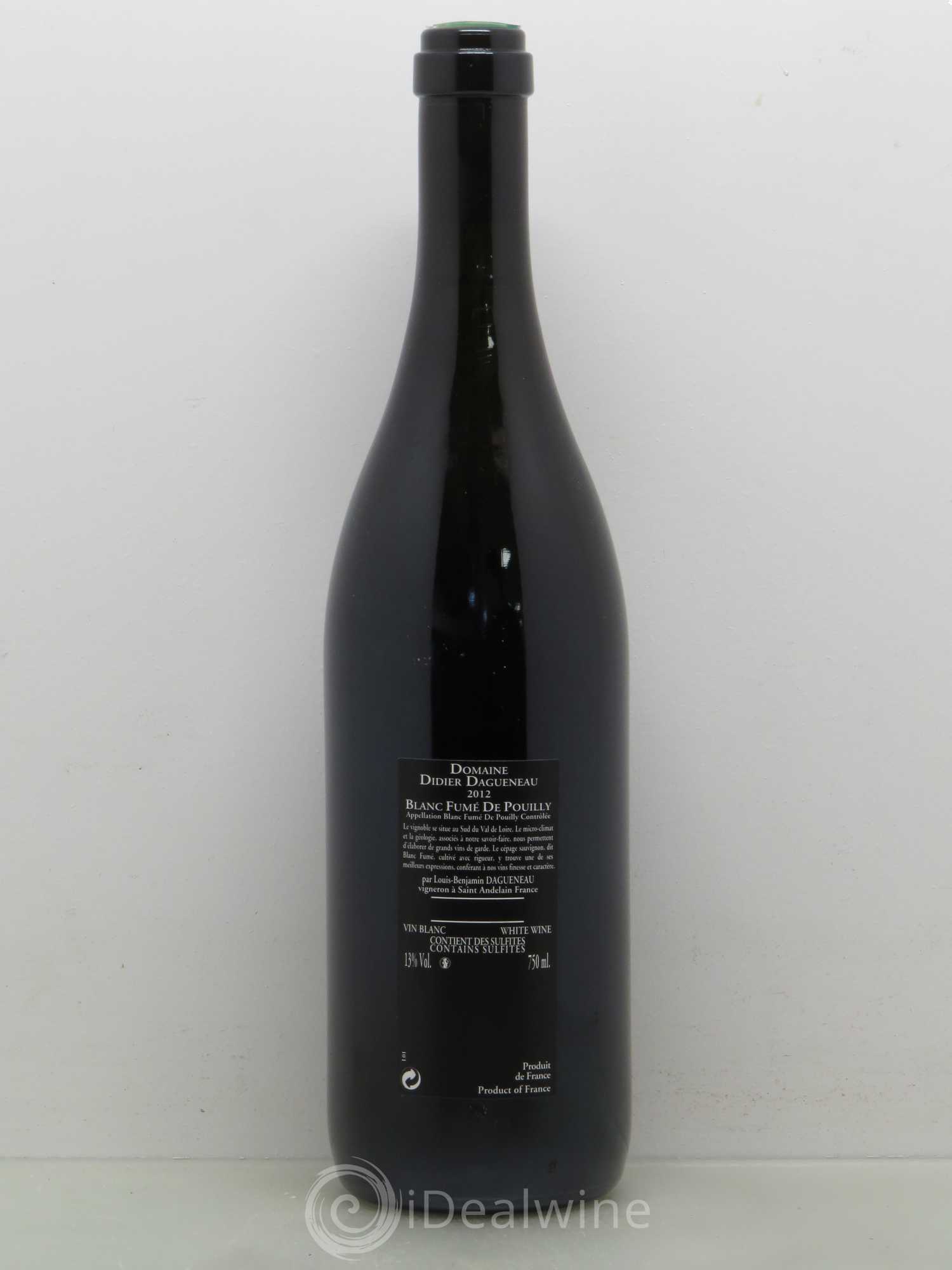 Vin de France (anciennement Pouilly-Fumé) Silex Dagueneau (Domaine Didier - Louis-Benjamin) 2012 - Lot de 1 bouteille - 1