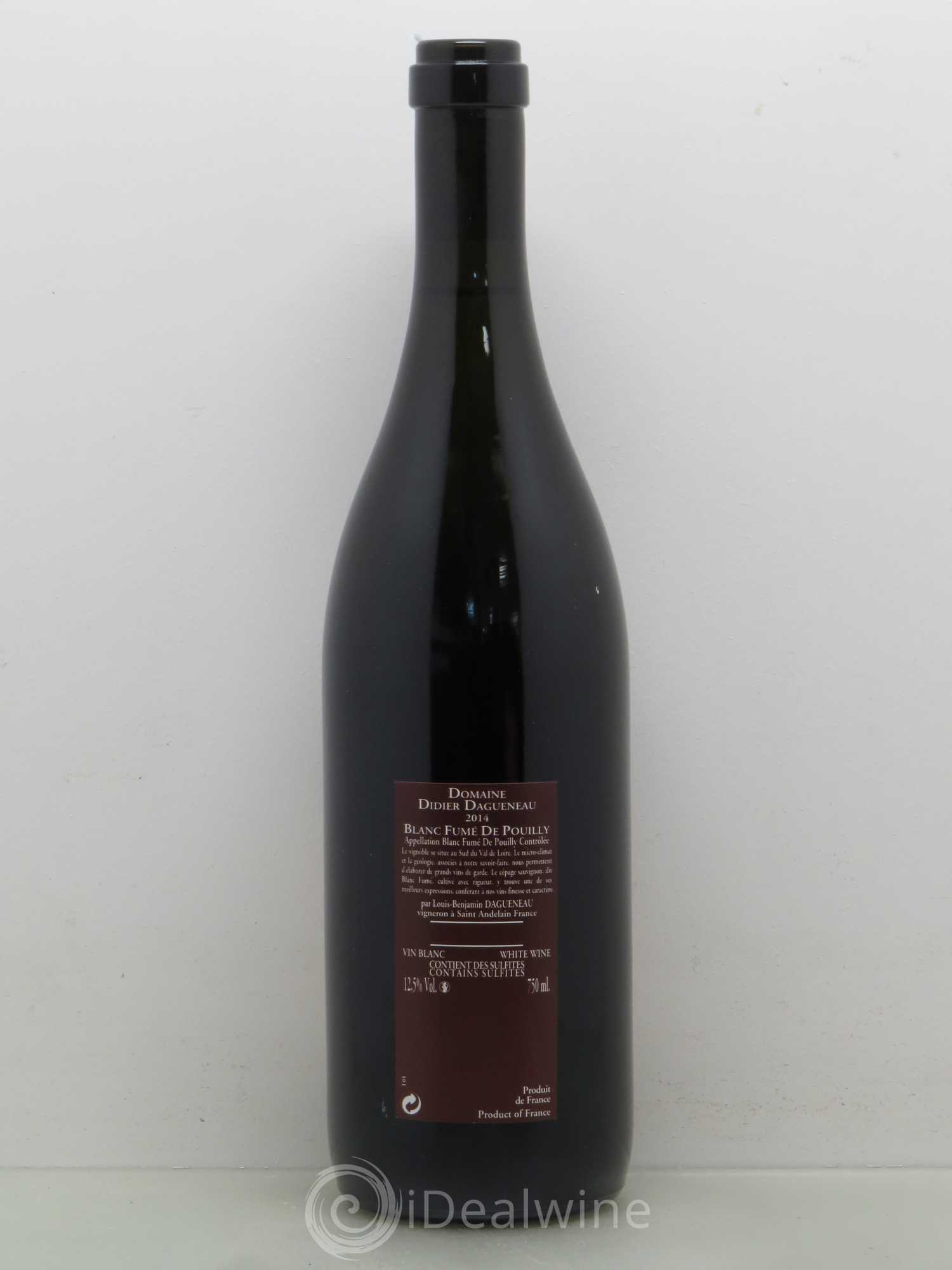 Vin de France (anciennement Pouilly-Fumé) Pur Sang Dagueneau (Domaine Didier - Louis-Benjamin) 2014 - Lot de 1 bouteille - 1